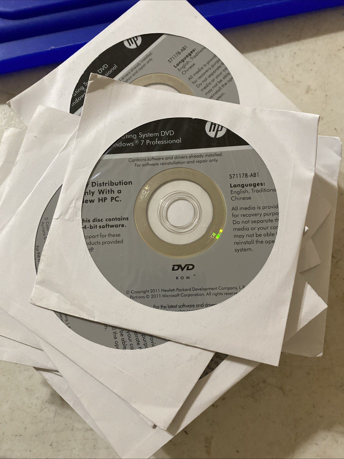 HP Driver Recovery Windows 7 Professional 2011 64bit – SEALED!!!