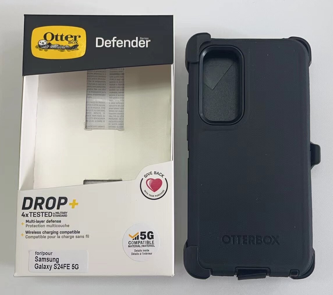 Defender Series Case With Belt Clip For Samsung Galaxy S24 FE 5G NEW