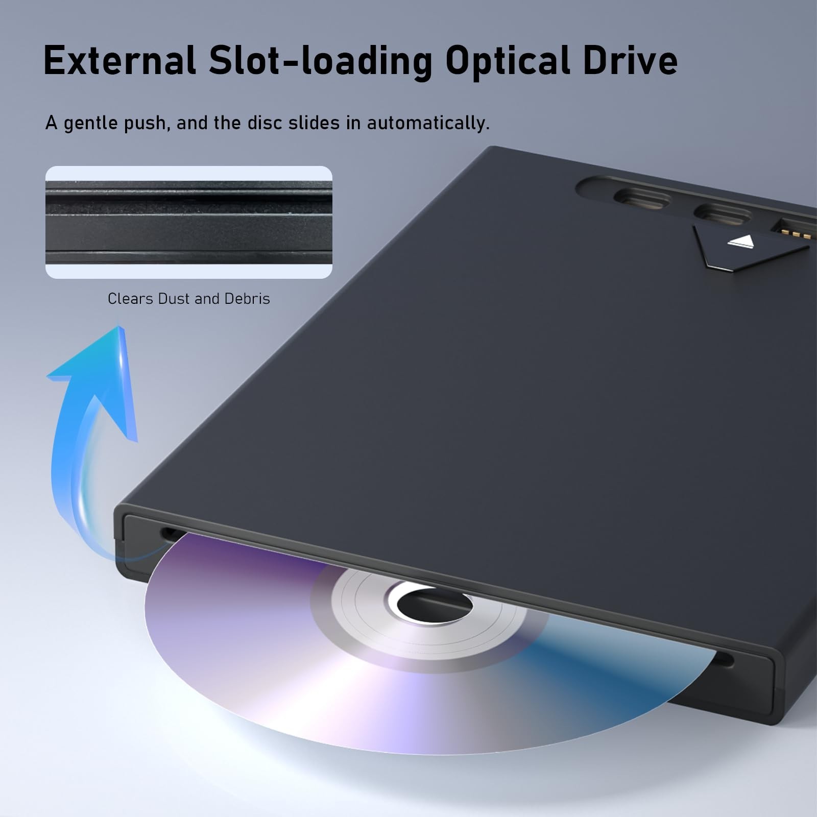 External Blu Ray Drive for Laptop, 7 in 1 Support 100G Disc Read/Write Bluray…