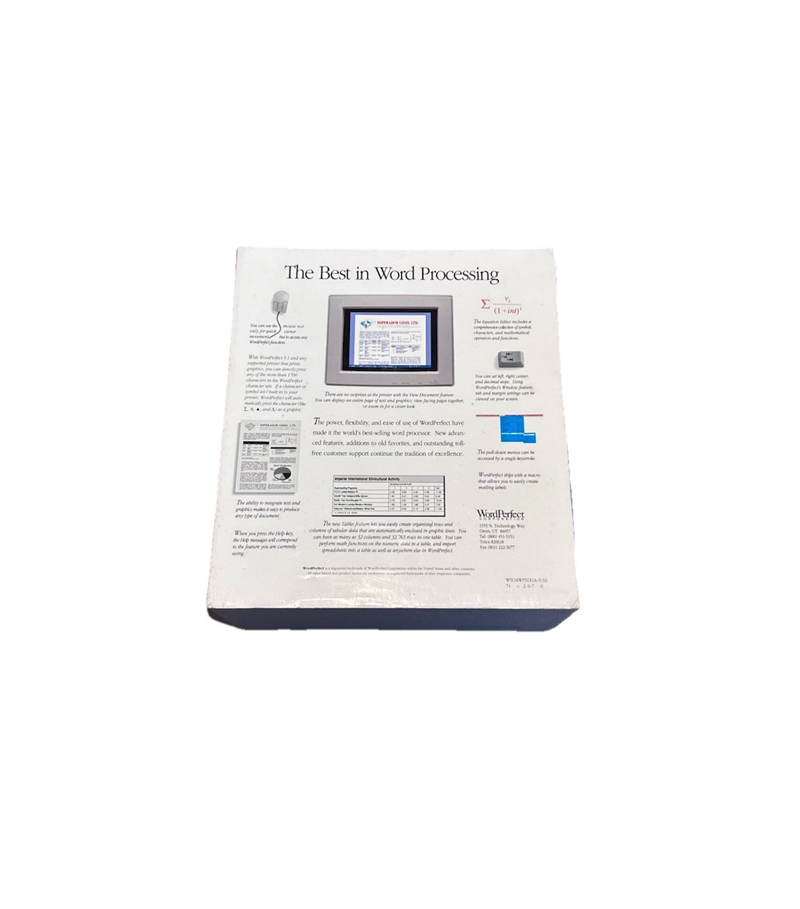 Microsoft Word Perfect For Windows VINTAGE 5.25″ DOS Floppy Disks Workbook Rare