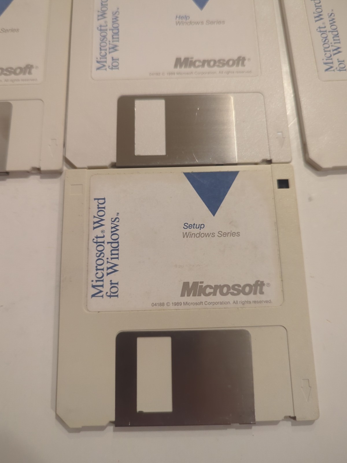 Vintage Microsoft Word for Windows v1.0 (1989) 3.5″ Floppy Disks – Complete