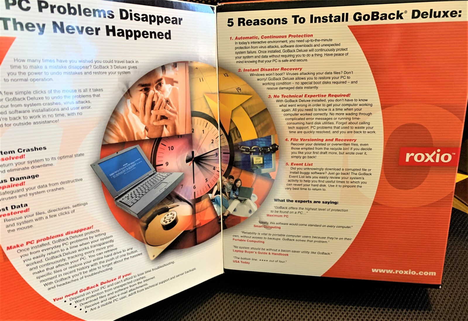 GoBack 3 Deluxe by Roxio – System Recovery Software 2001