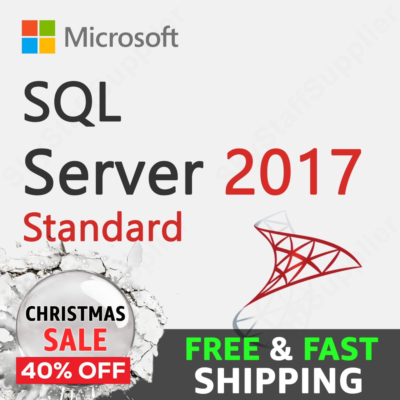 SQL Server 2017 STANDARD 24 Cores License Key PACK + 25 Access CALs BRAND NEW