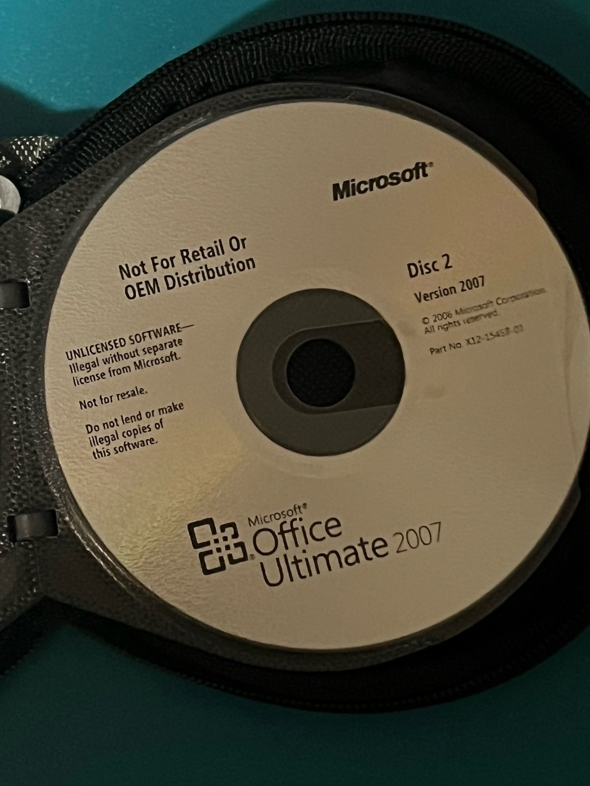 Microsoft Office Ultimate 2007 OEM DVD Set Disc 1 & 2 – No Product Key