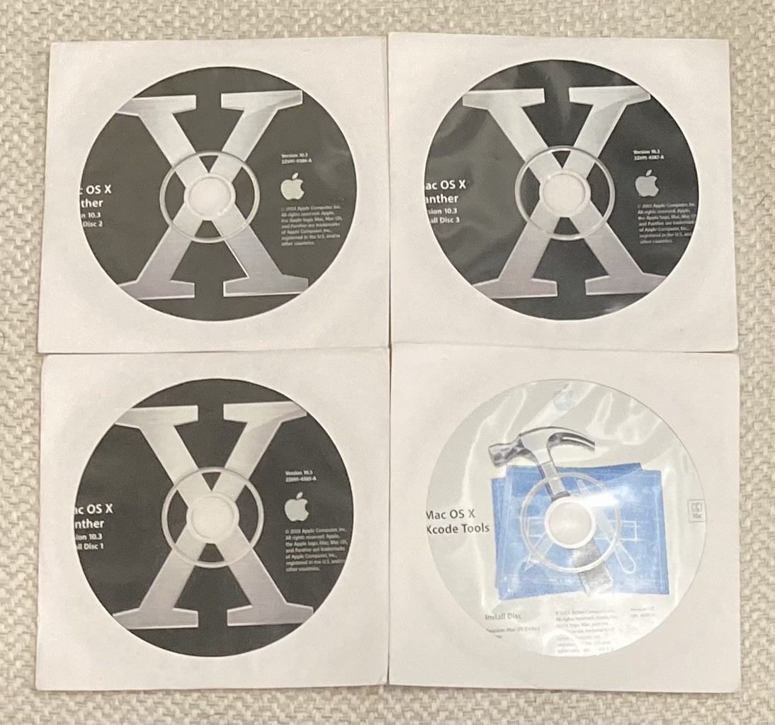 Apple Mac OS X 10.3 Panther Retail Package M9227LL/A Tools OEM