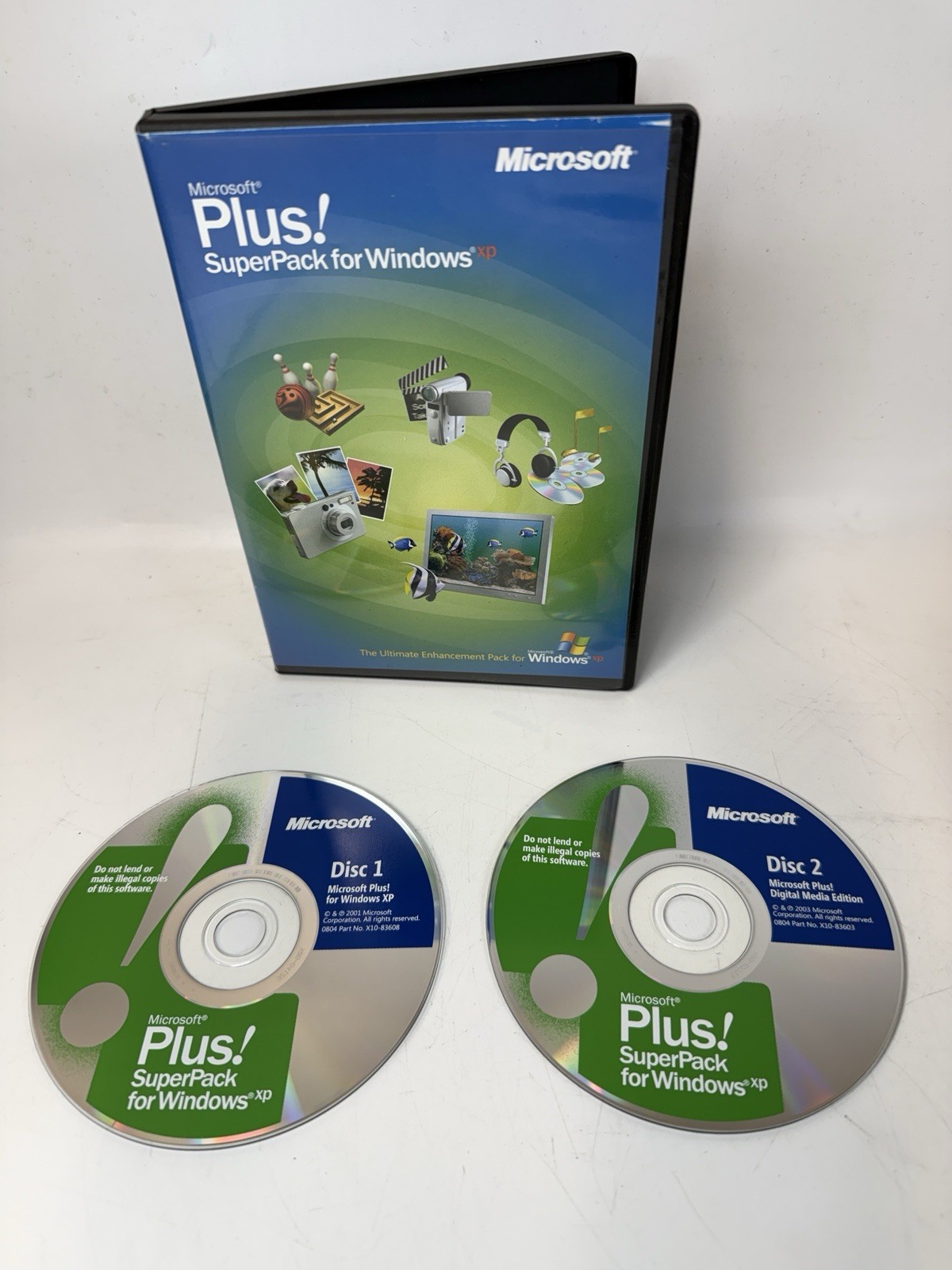 Microsoft Plus! SuperPack for Windows XP w/Product Key 2 Discs