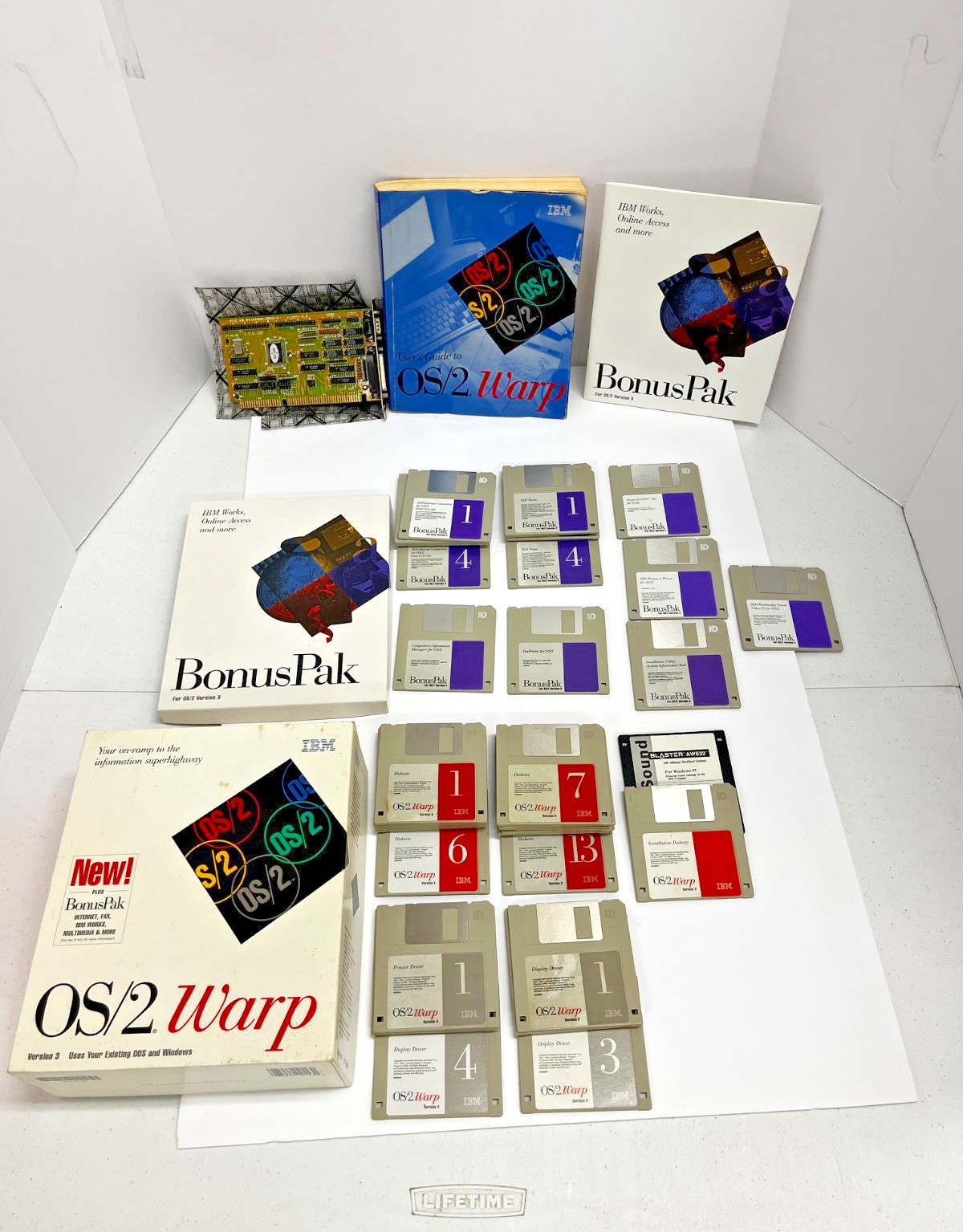 Vintage IBM OS/2 Warp Upgrade/Installation Package vs3. Also Includes Bonus Pac.