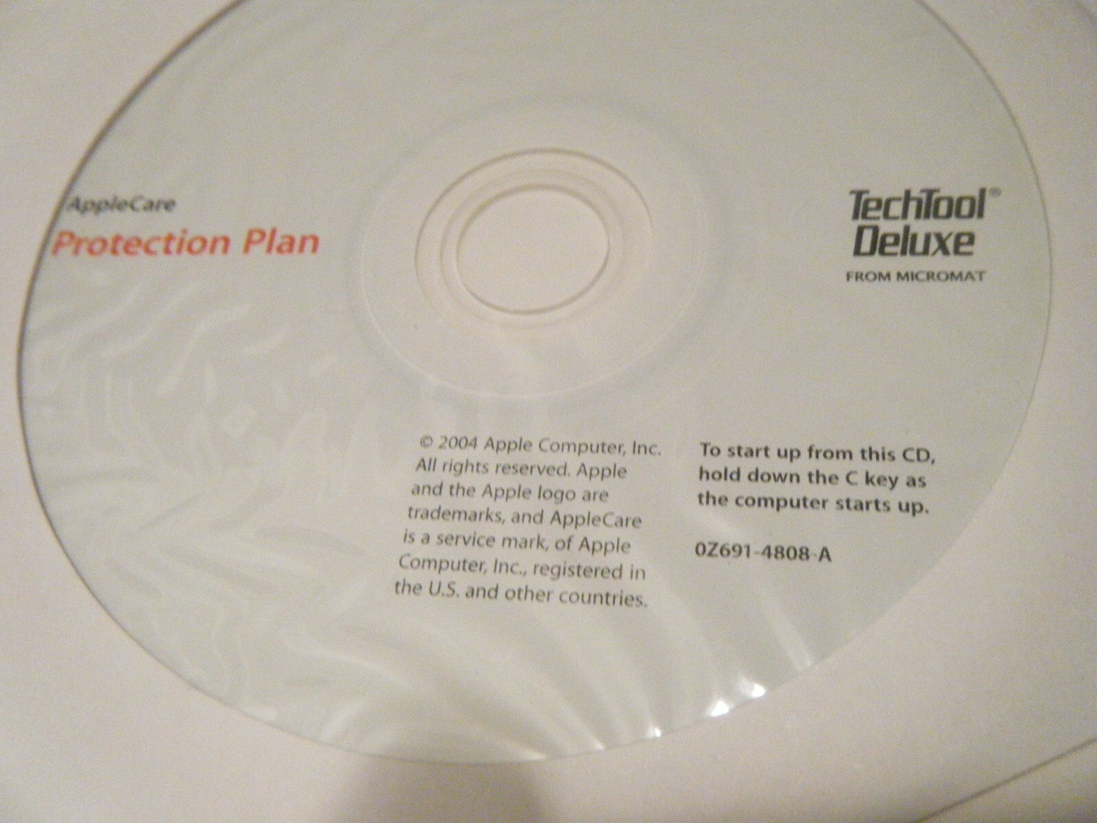 Micromat Technical Deluxe AppleCare Protection Plan. 0Z691-4808-A