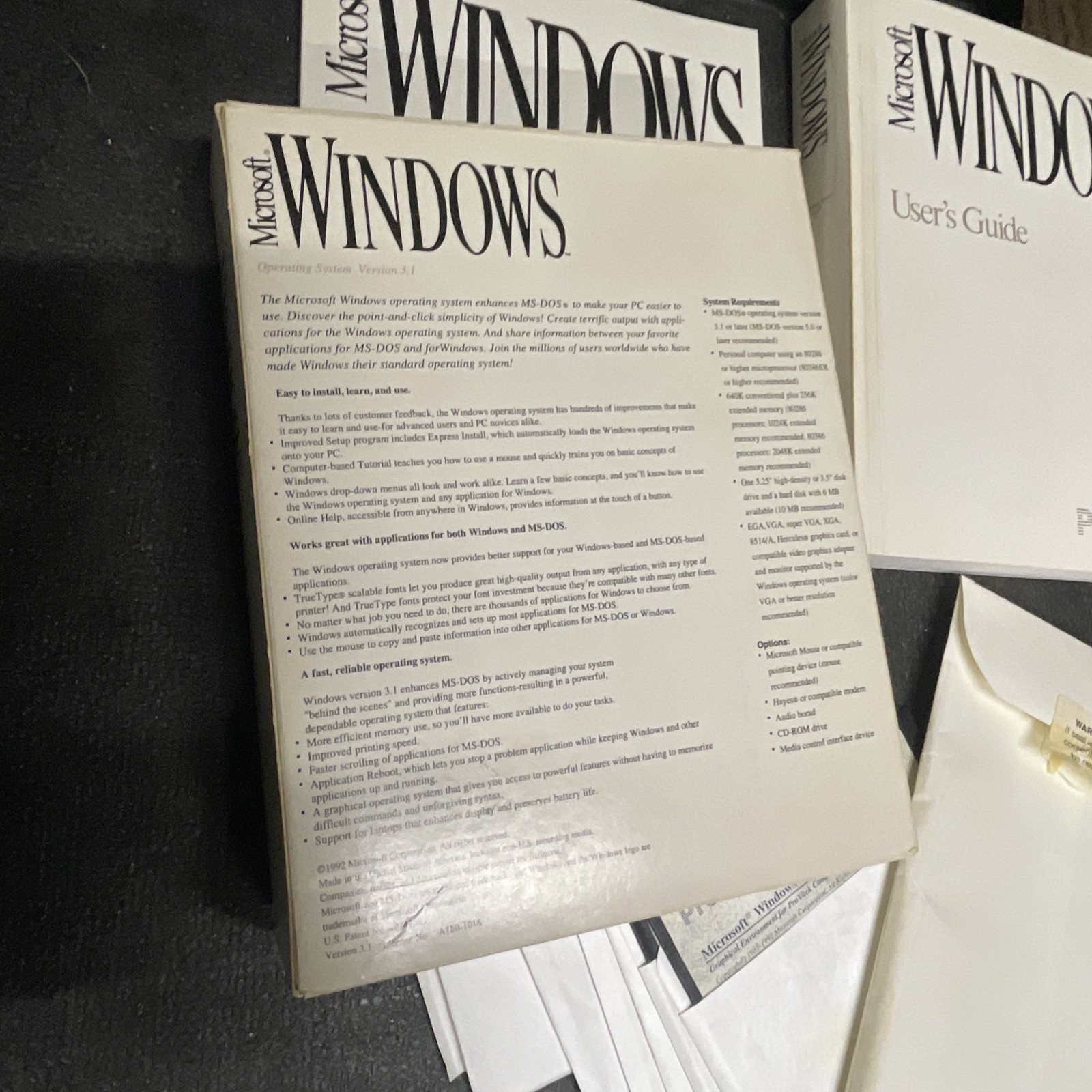 Microsoft Windows 3.1 Operating System 5.25″ Floppy Diskettes Big Box ProVitek