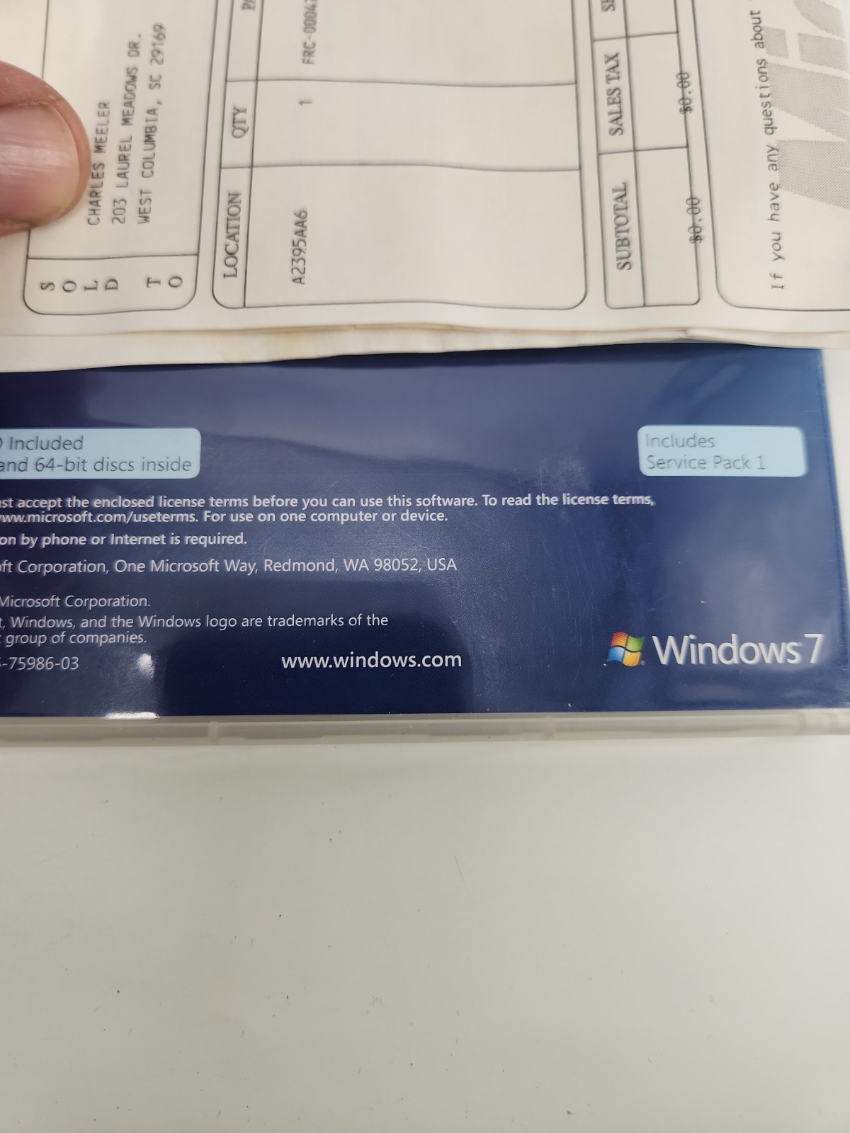 Microsoft Windows 7 Professional „Get Genuine” Kit – FULL RETAIL
