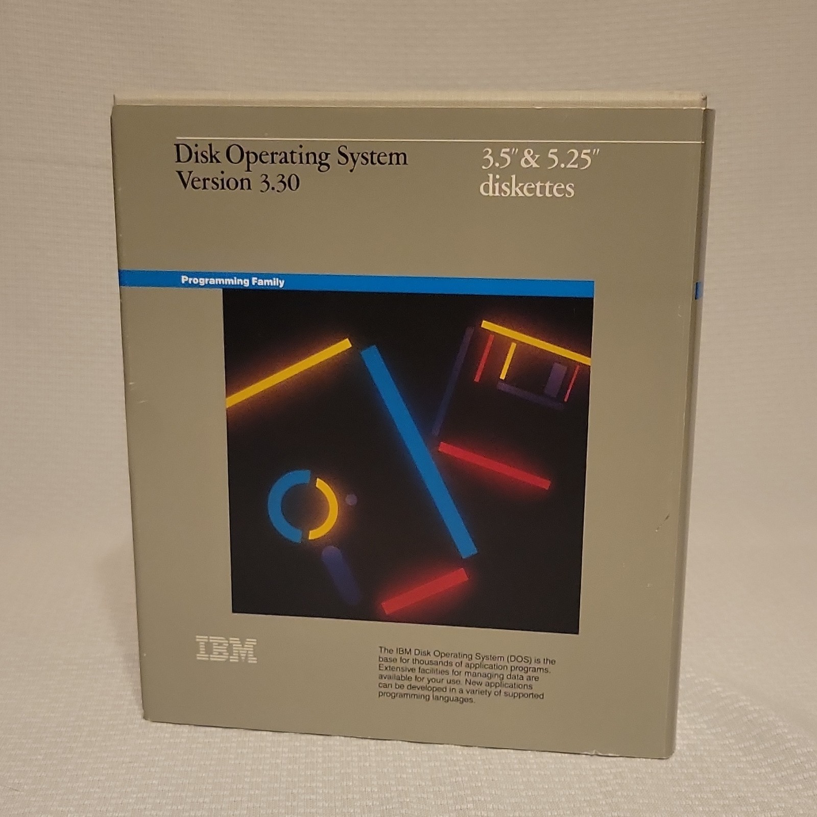 Complete Vintage IBM Disk Operating System Version 3.30 Floppy Disc DOS English