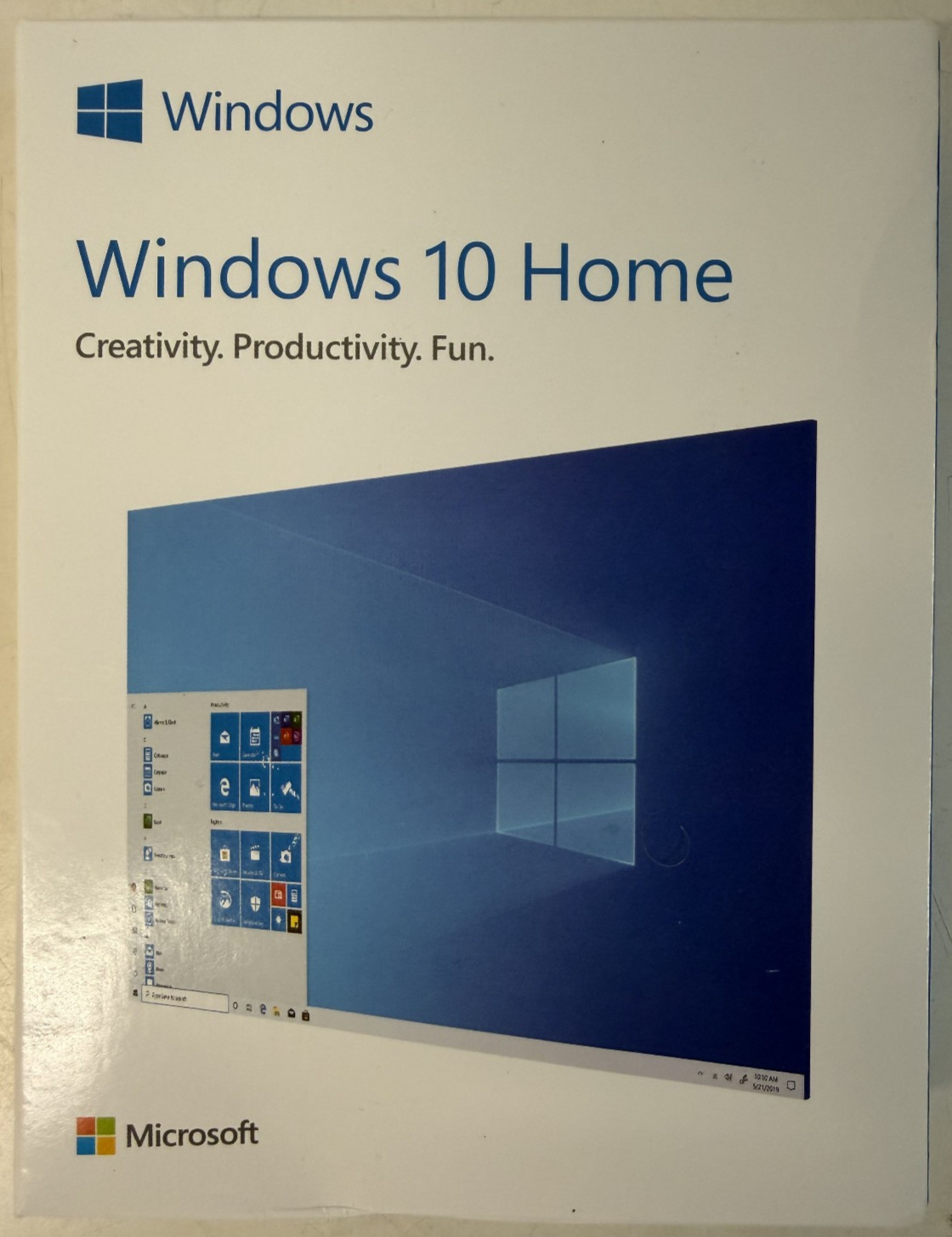 Microsoft Windows 10 Home Retail Box Full USB Flash Drive with Product Key