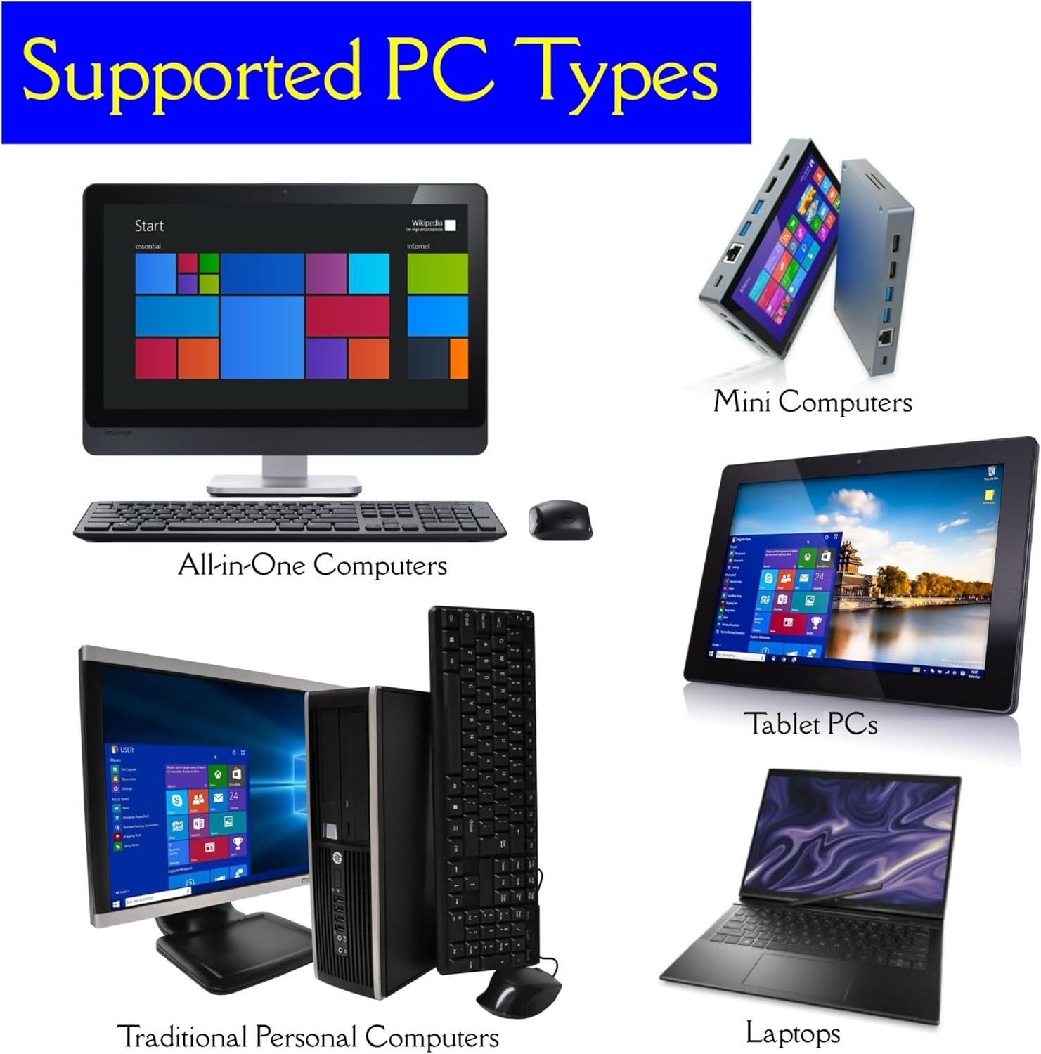 Customizable 5-in-1 USB for Windows Repair – 32GB with Password Reset Feature