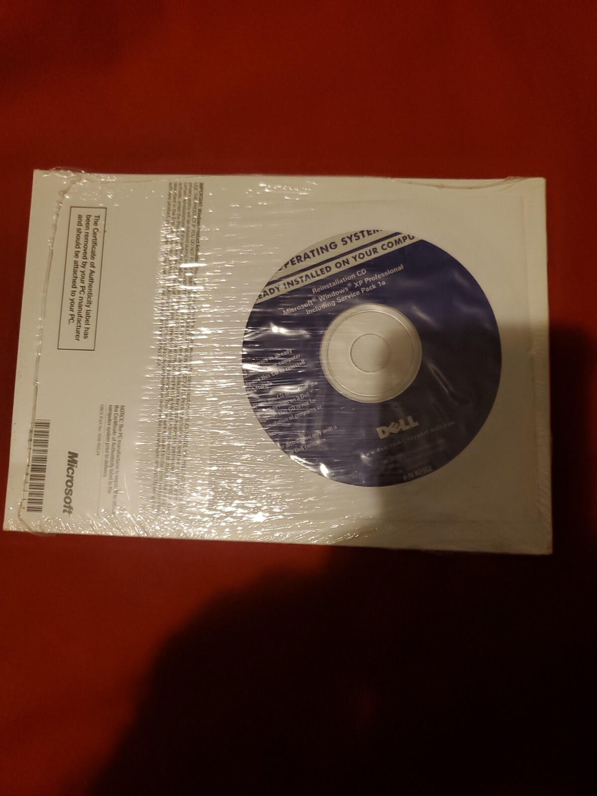 NEW SEALED DELL MICROSOFT 0R2527 WINDOWS XP PROFESSIONAL SOFTWARE WARE CD CDROM