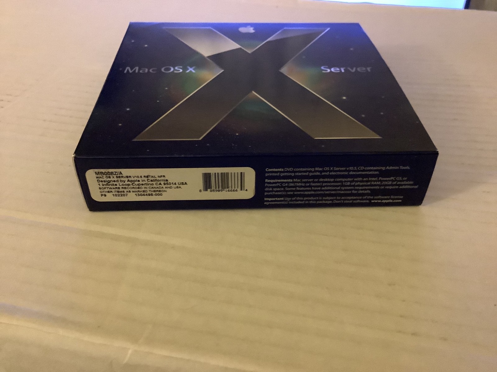 Apple Mac OS X Server 10.5 Leopard Software Open Box