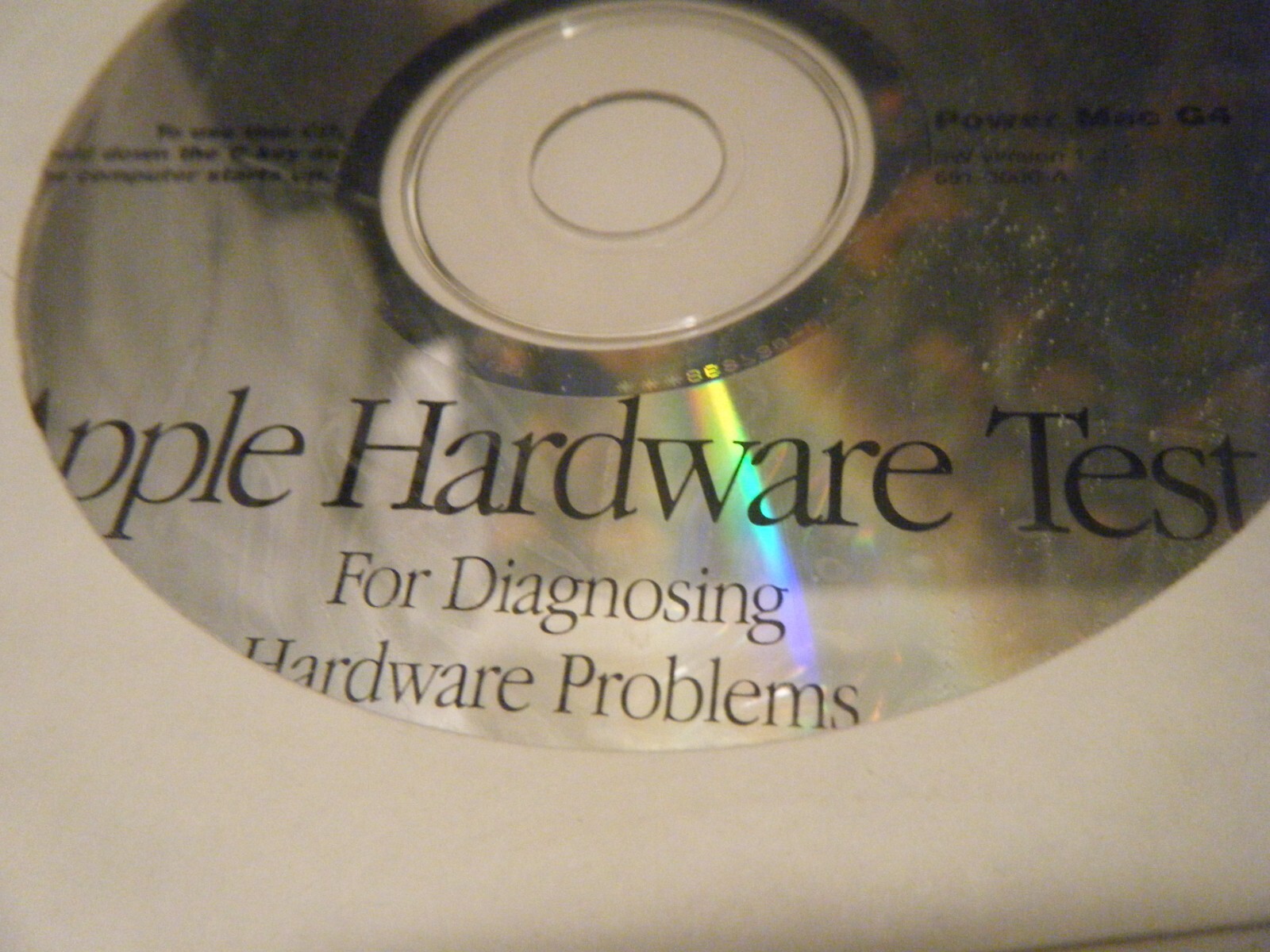 Apple Power Mac G4 Hardware Test for Diagnosing Hardware Problems. Version 1.2