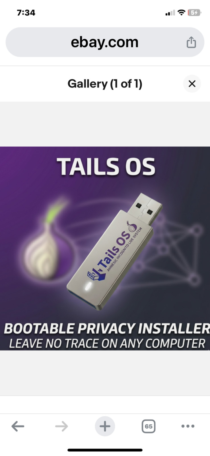 Tails Linux 7.7.2 32 Gb USB 3.2 Drive Safe Fast Secure Live Bootable Anonymous