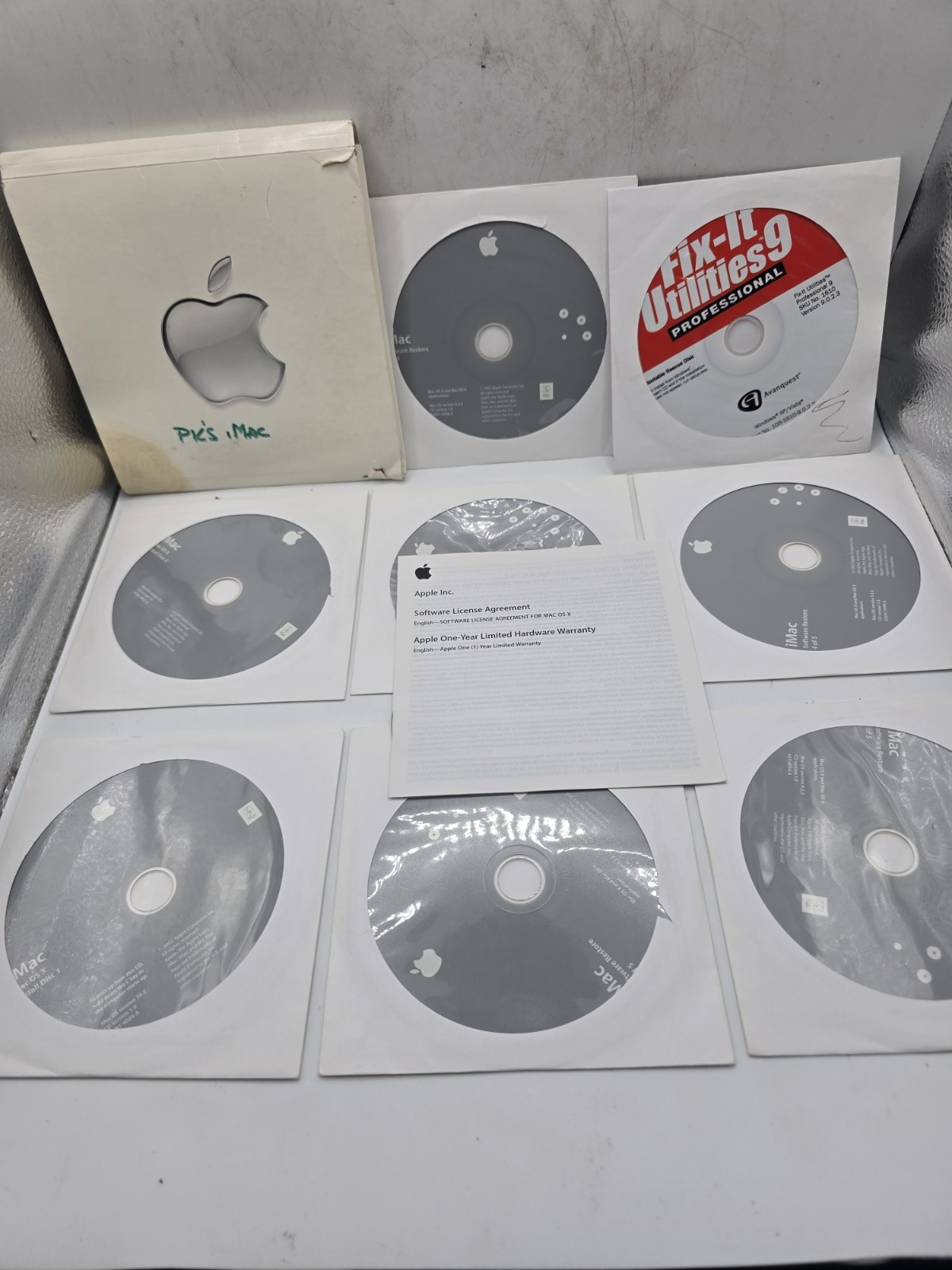 Vintage Apple iMac Software Restore Install CD Disc Lot Mac OS X 10.2 Jaguar…