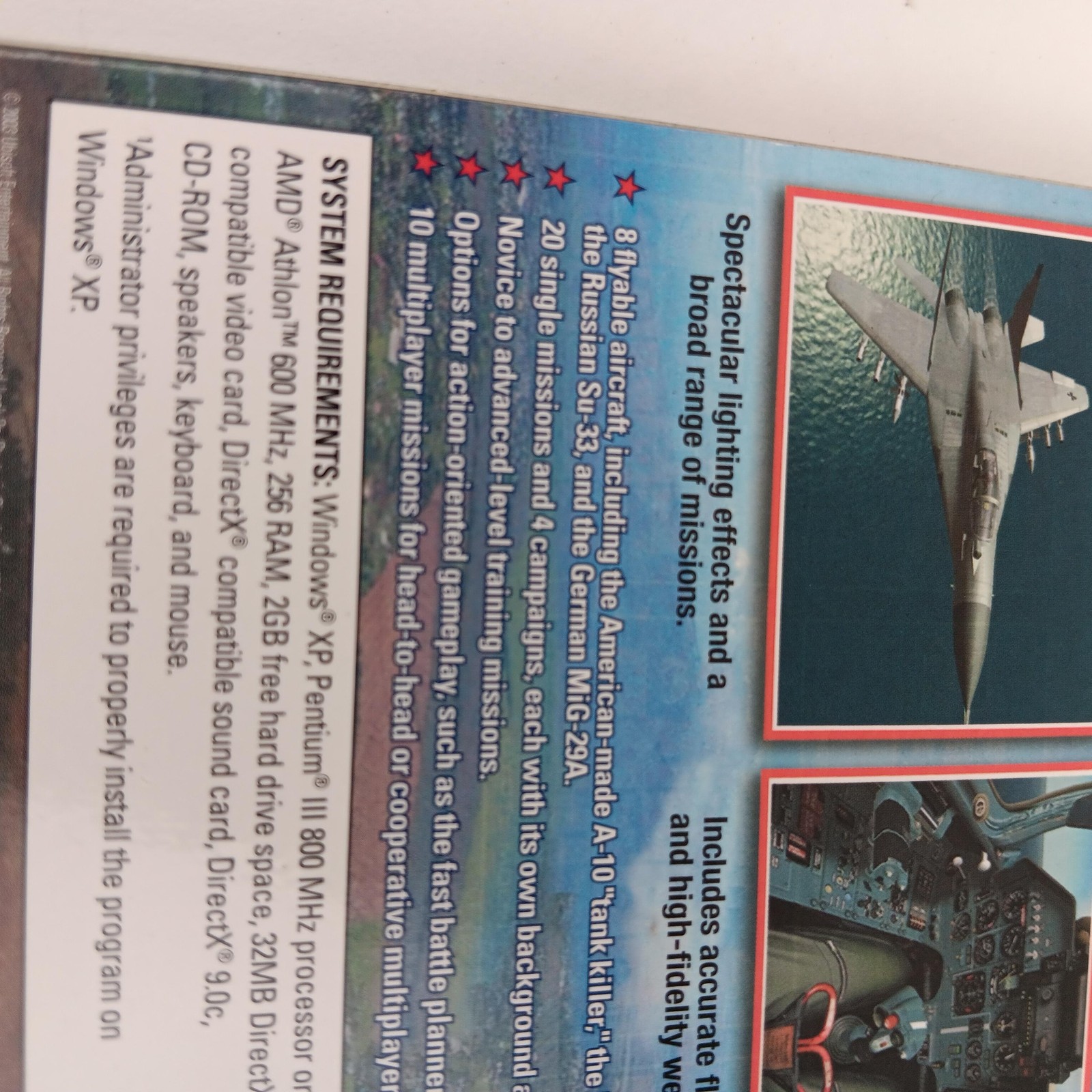 Vintage Lock On Modern Air Combat PC Game Ubisoft CD-ROM Complete Windows XP Jet