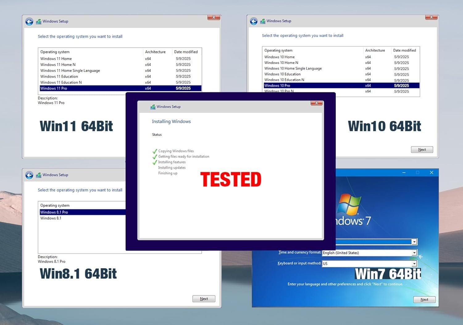 64GB USB 3.2 Bootable Drive – Comprehensive Windows Solution with Video Tutorial