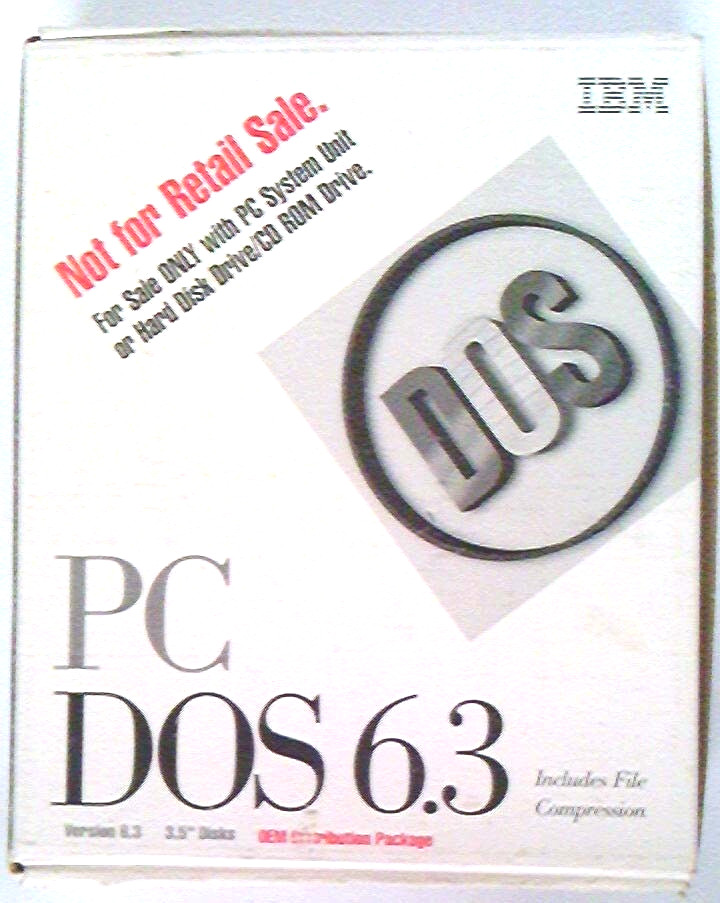 ✅ IBM~PC~DOS 6.3~Original~3.5″ Inch Floppy Disks~OEM Distribution Package~1993