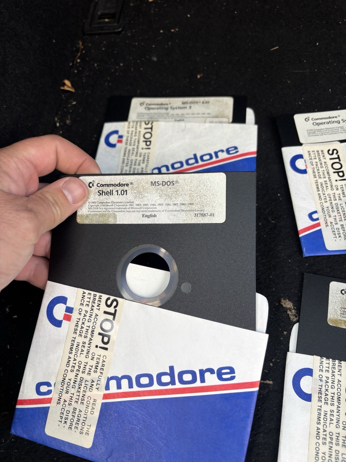 Commodore Amiga MS-DOS 4.01 Operating System 1-3 Shell 1.01 Install Select Disks
