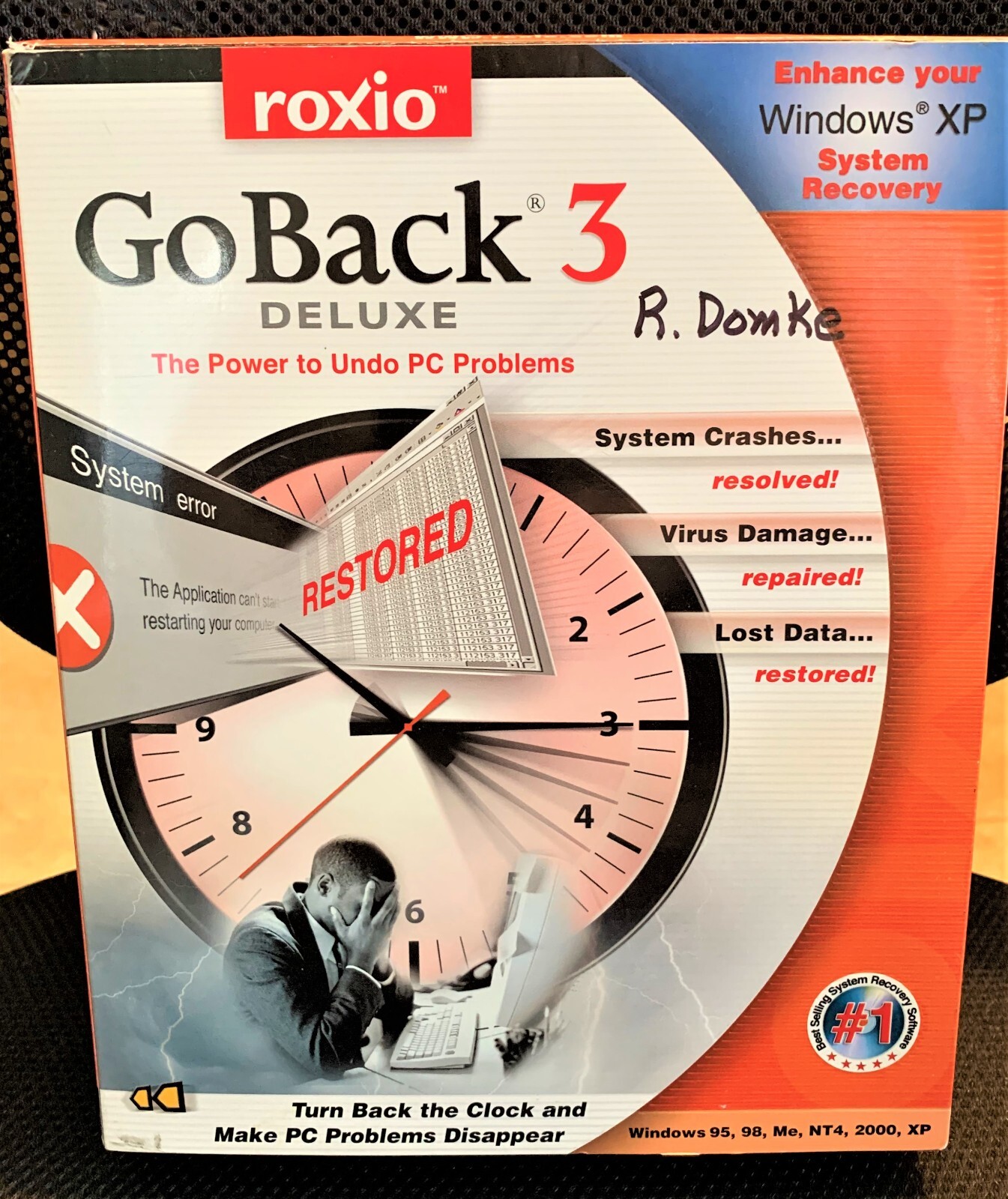 GoBack 3 Deluxe by Roxio – System Recovery Software 2001