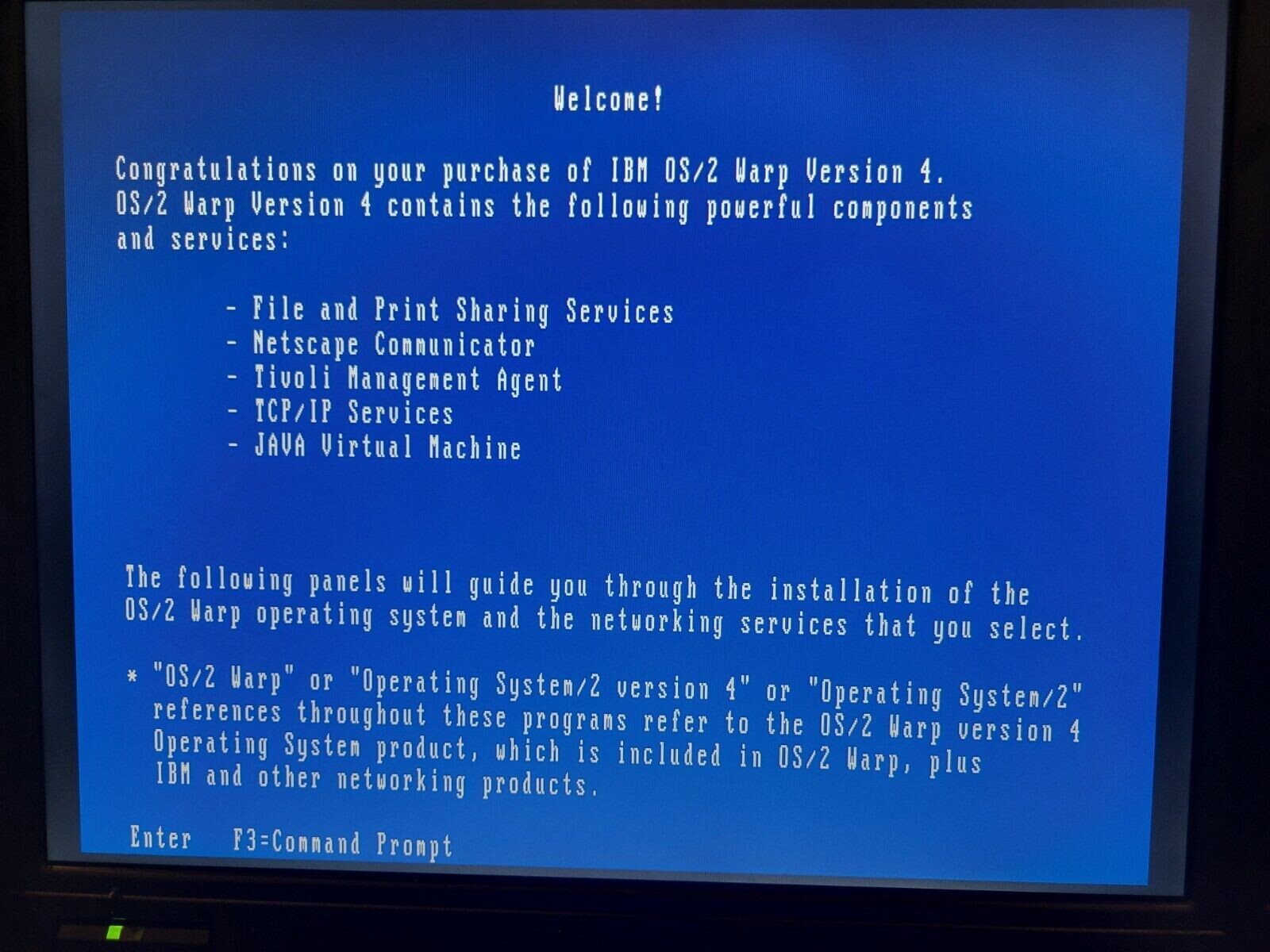 IBM OS/2 Warp Version 4.52 (14.089_W4) BOOTABLE CD Installation Media OS2 CDROM