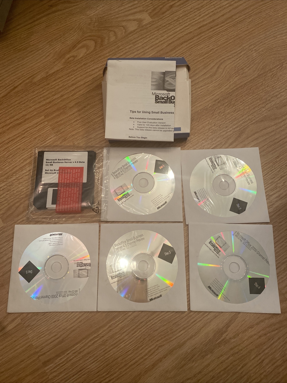 Microsoft back office small business server 4.5 channel preview Super Rare New