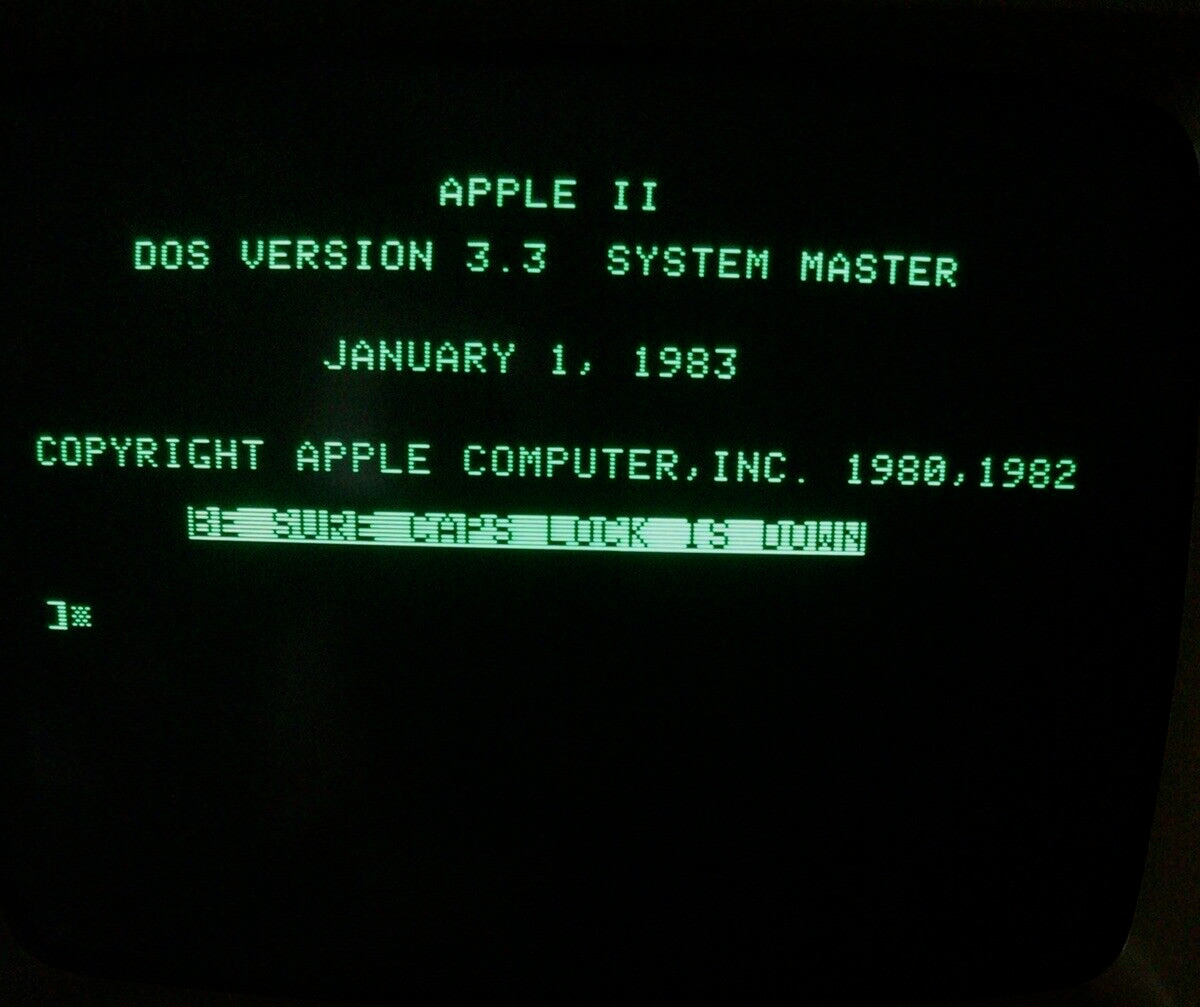 Apple II ProDOS 1.1.1 and DOS 3.3 System Master 5.25” 2-in-1 Floppy Disk