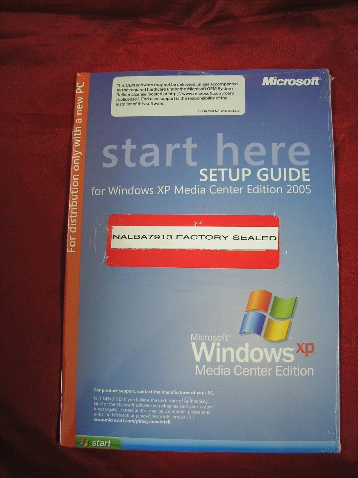 MICROSOFT WINDOWS XP MEDIA CENTER EDITION 2005 MS WIN =BRAND NEW SEALED=