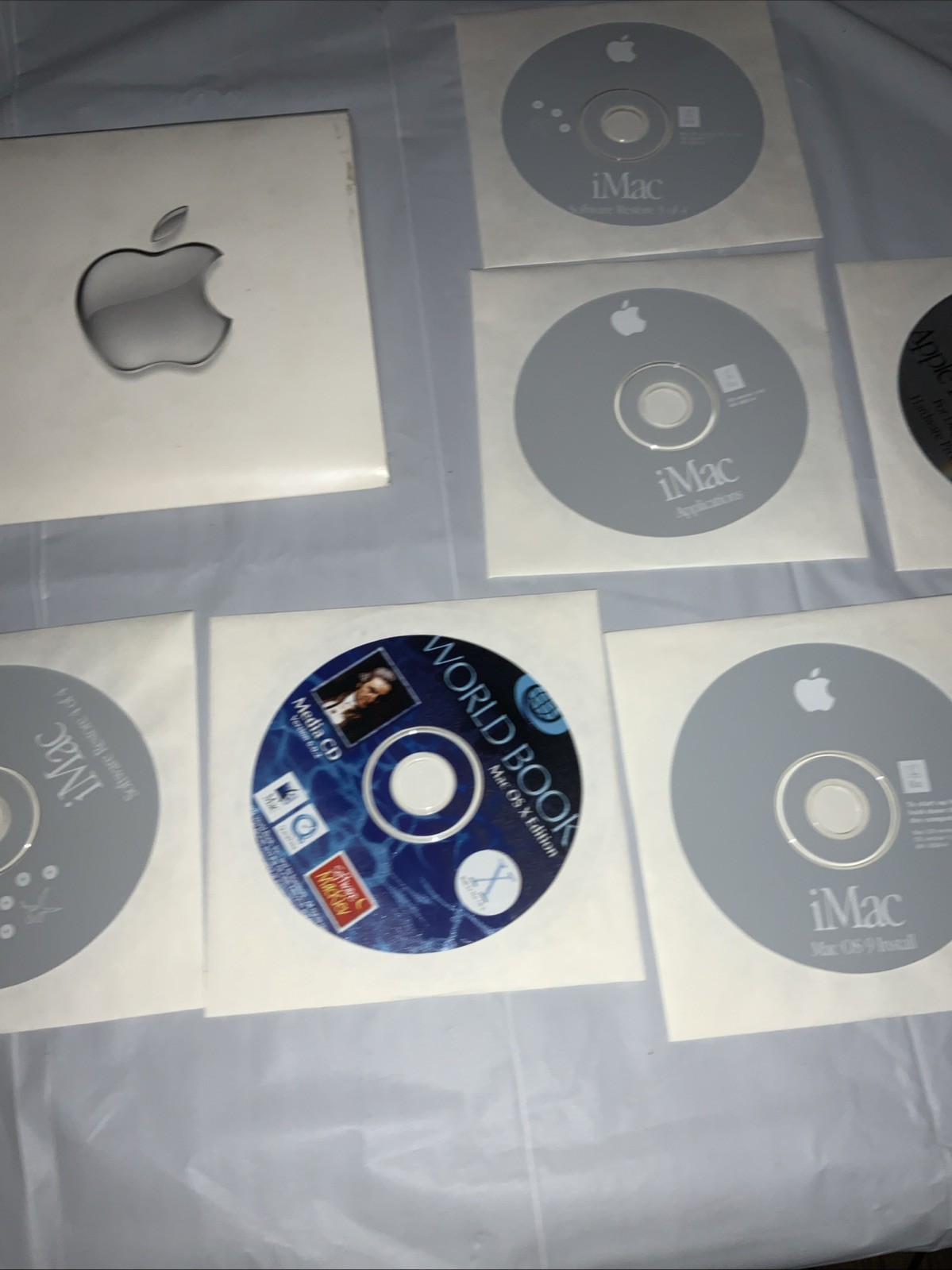 Lot of 11 Apple iMac OS 9 and OS X Restore Install Applications Software Discs