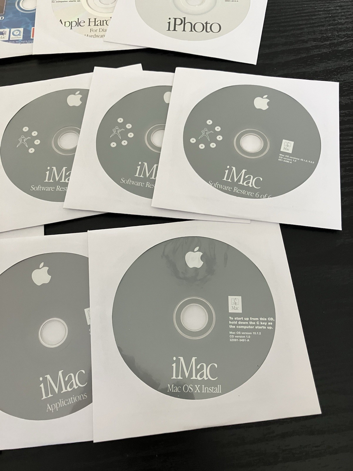 Vintage Apple iMac Software Restore Install CD Disc Lot Mac OS X 10.1.2
