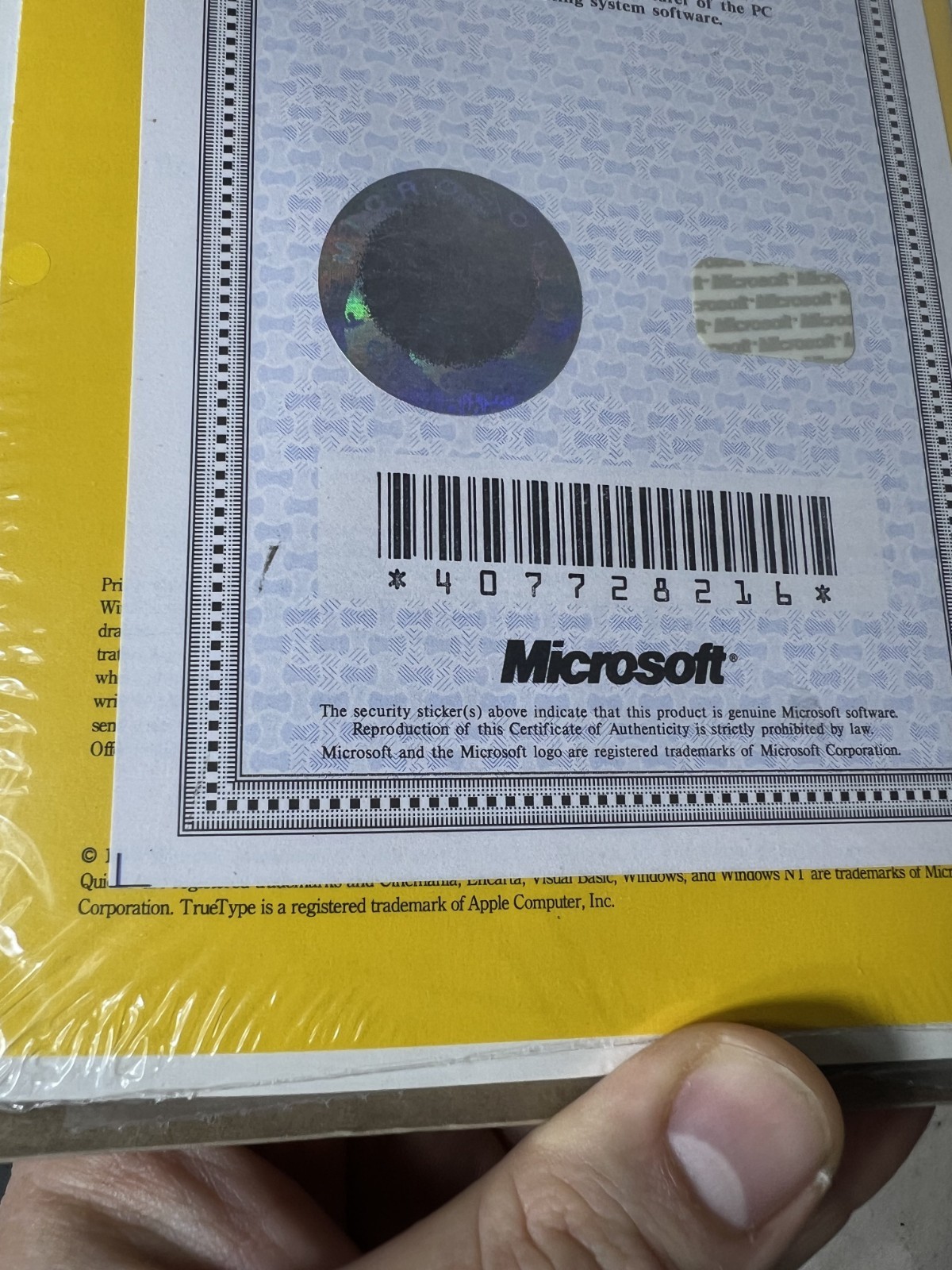 Microsoft© MS-DOS® 6.2 w/COA User’s Guide and 3.5″ Diskettes NEW UNOPENED SEALED