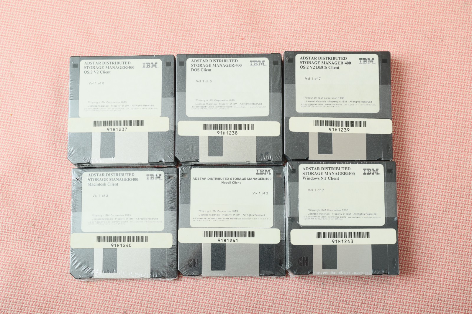 IBM ADSM/400 Adstar Distributed Storage Management / 400 Client DOS Mac Windows
