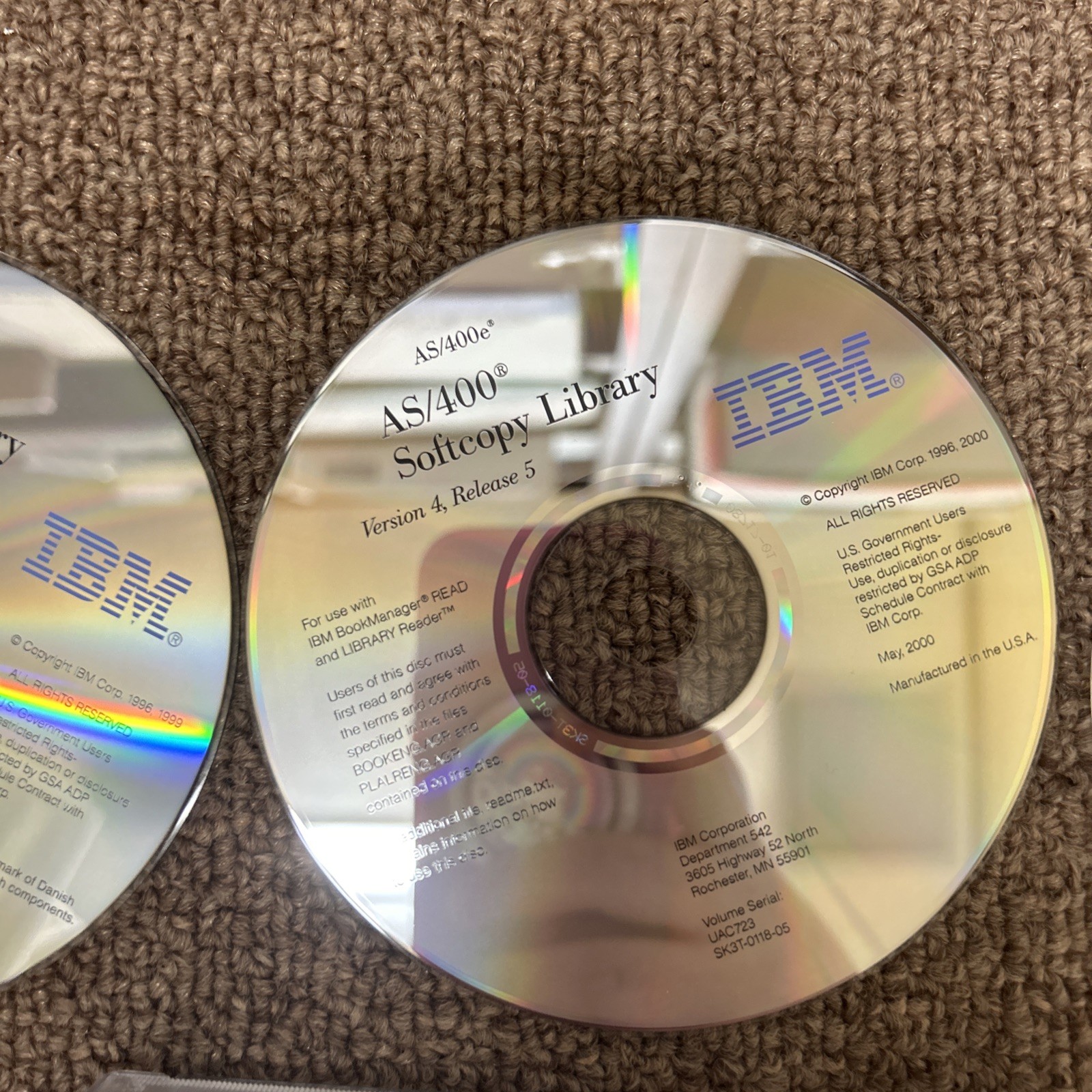 Lot Of 5 IBM As400 Information Center, Softcopy Library, Programming Lang CDs