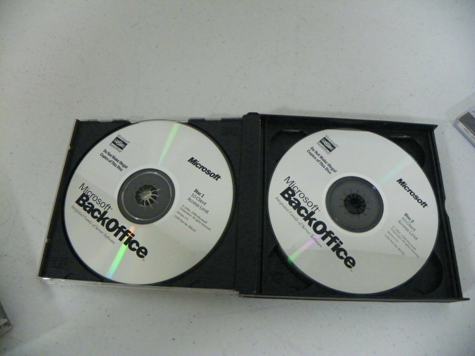 Vintage Rare Microsoft BackOffice Version 2.5 CD ROM