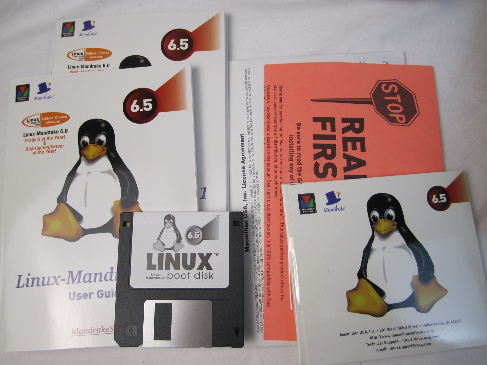 Deluxe Linux Mandrake 6.5 (Red Hat) Operating System – New Open Box – Read Desc