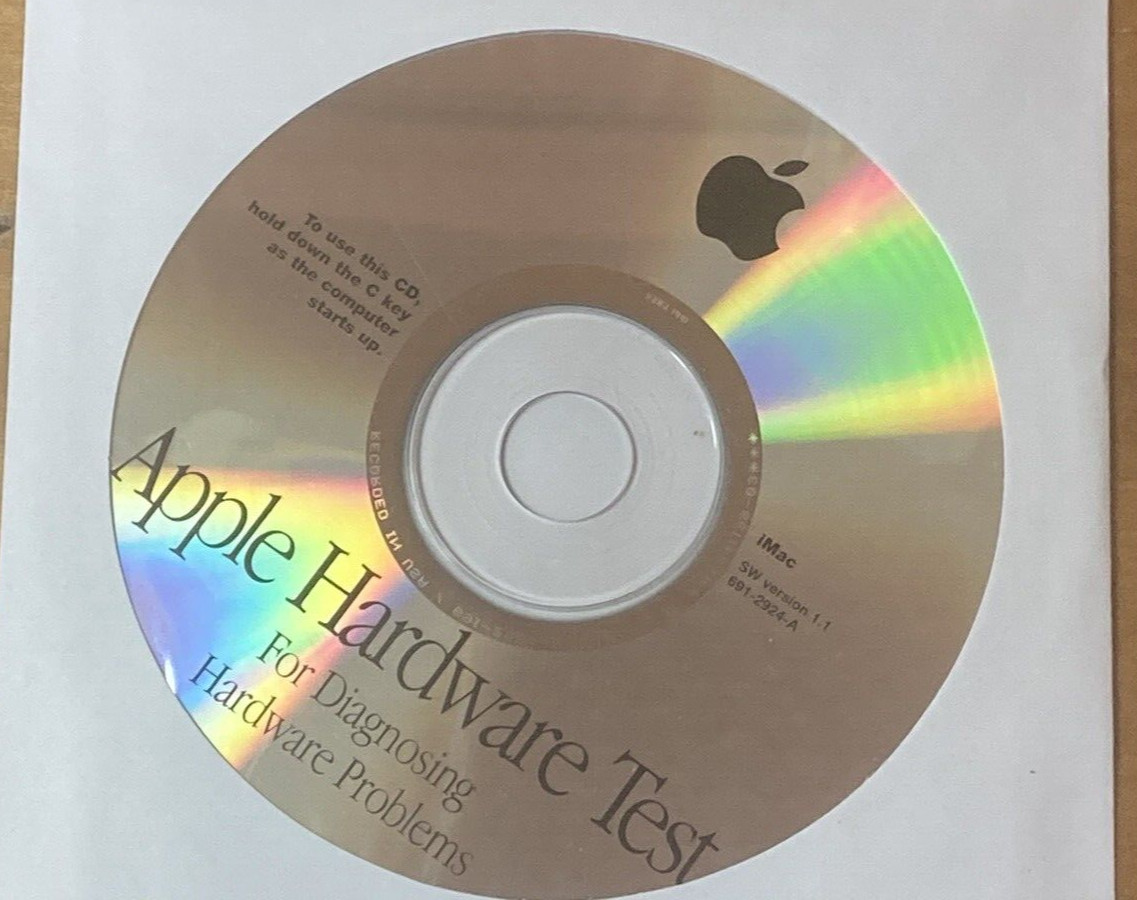 Apple Hardware Test Software CD Disc for iMac SW Version 1.1