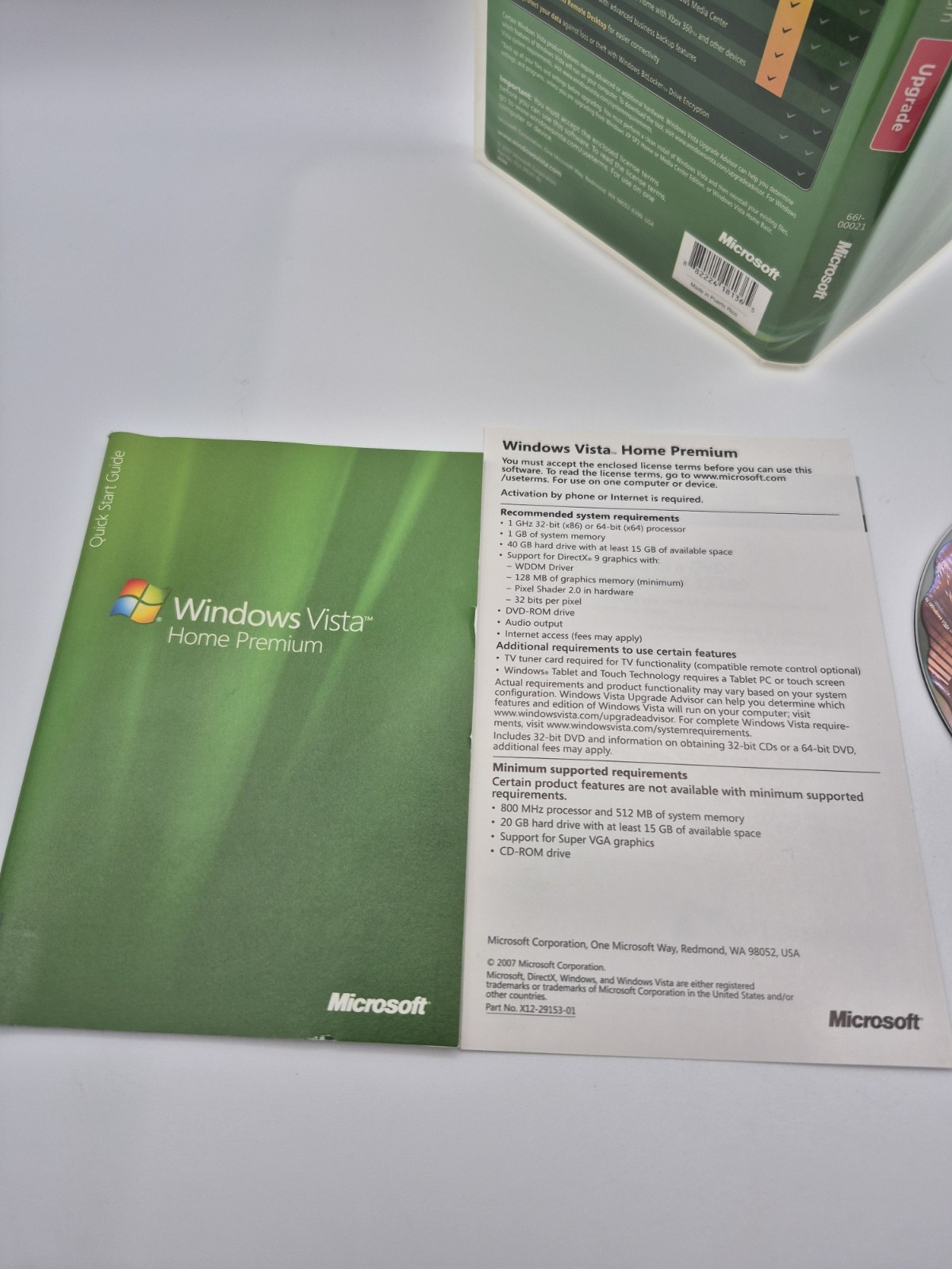 Windows Vista Home Premium Service Desk Upgrade 32 Bit with Product Key
