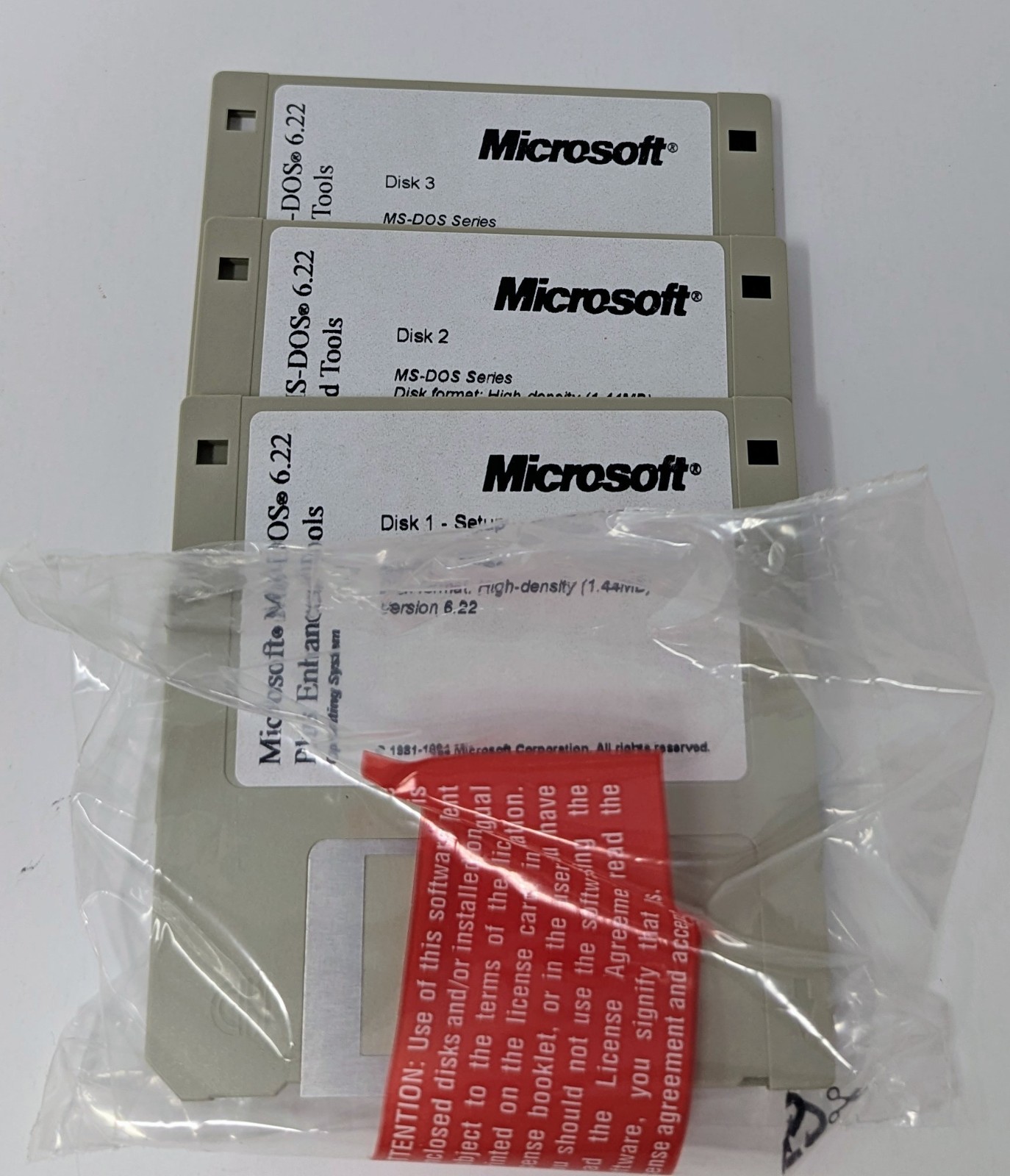 Microsoft Windows MS-DOS 6.22 1994 Operating System Full Version – 3.5″ Disks!