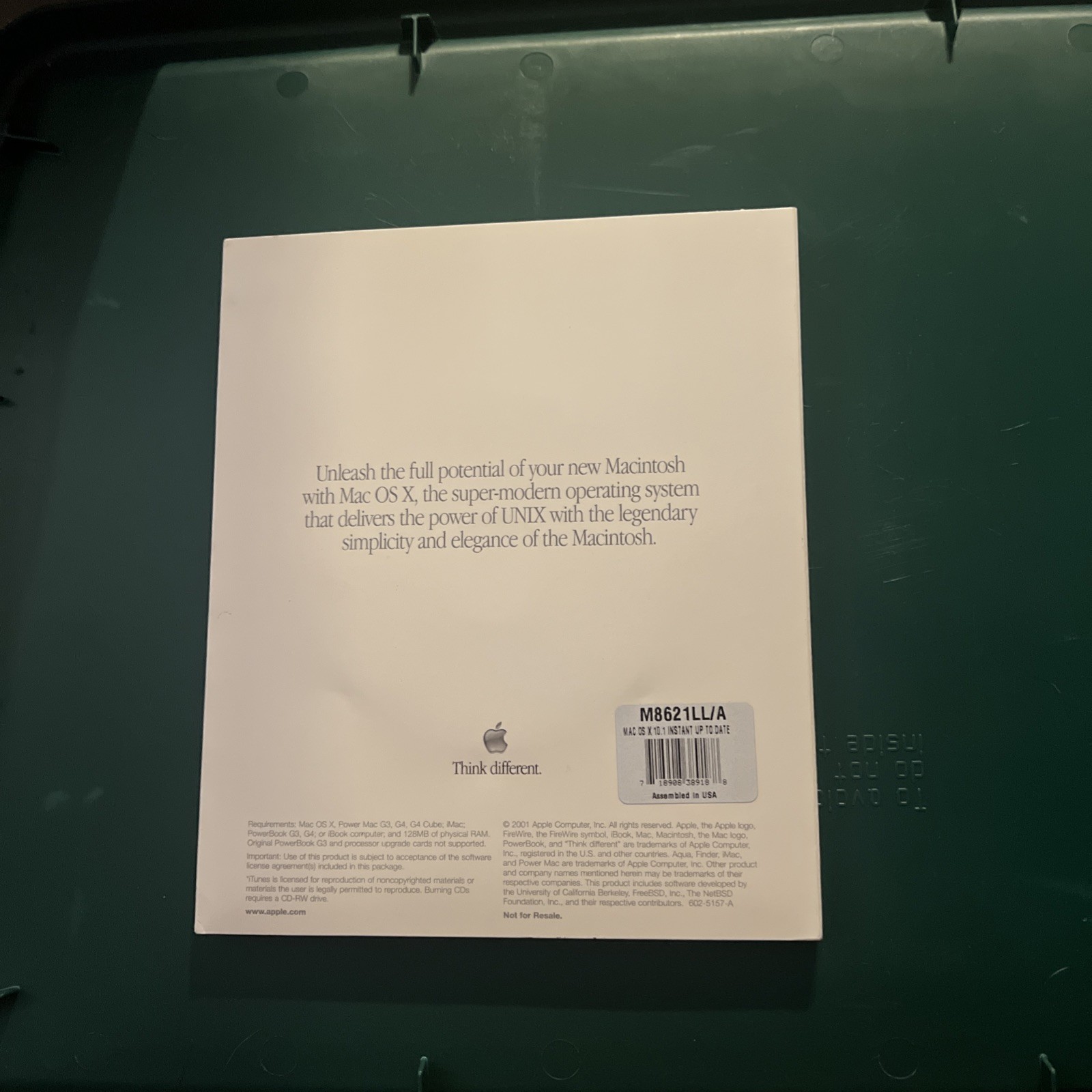 Apple Mac OS X Upgrade CD v10.1