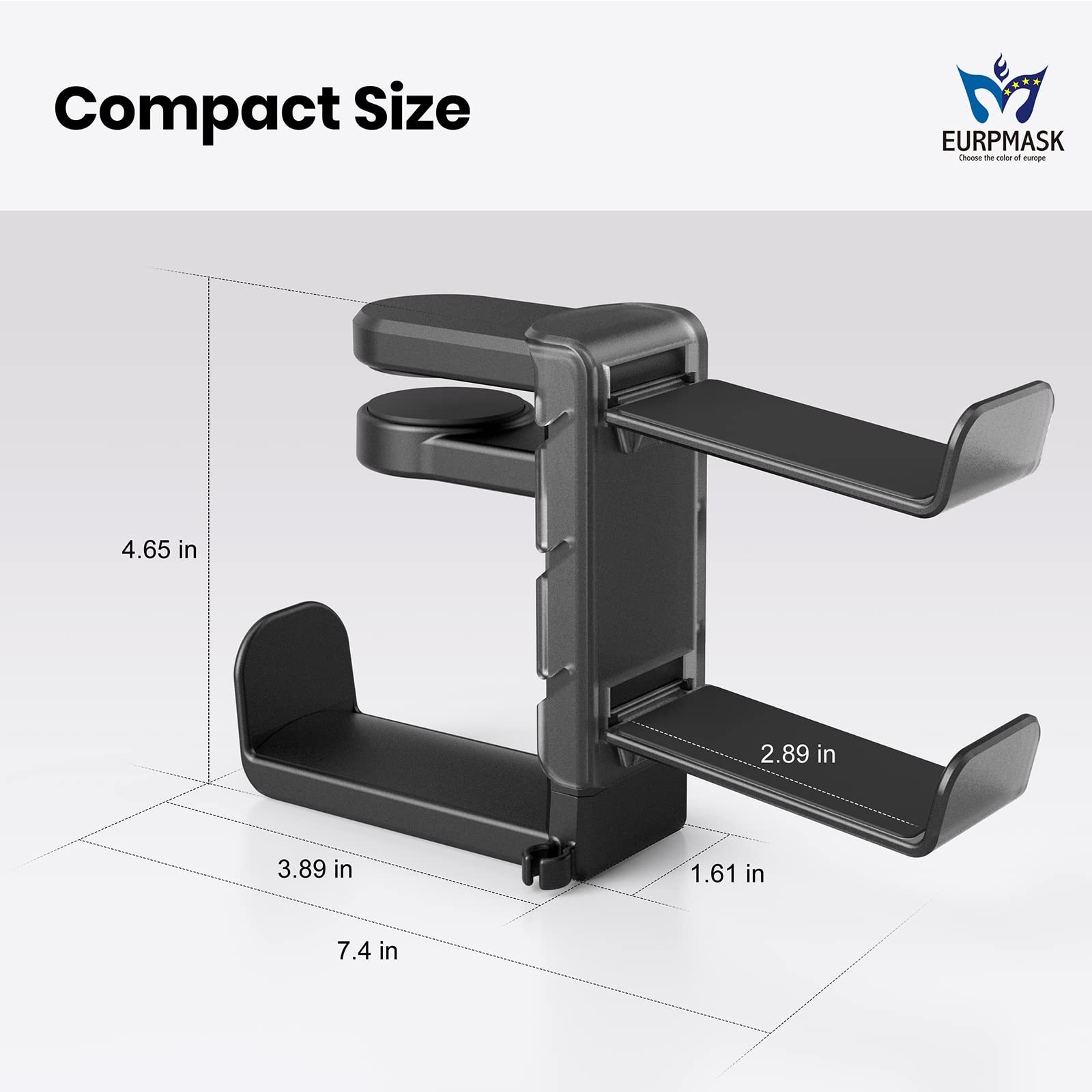 3-in-1 PC Gaming Headset&Controller Holder – EURPMASK Headphone Stand w/Adjus…