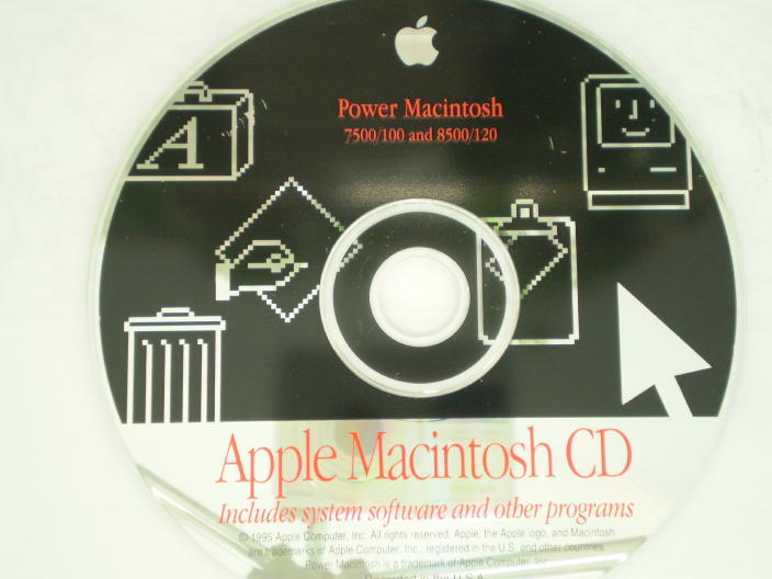 Apple Power Macintosh 7500/100, and 8500/120 Install/Restoration CD