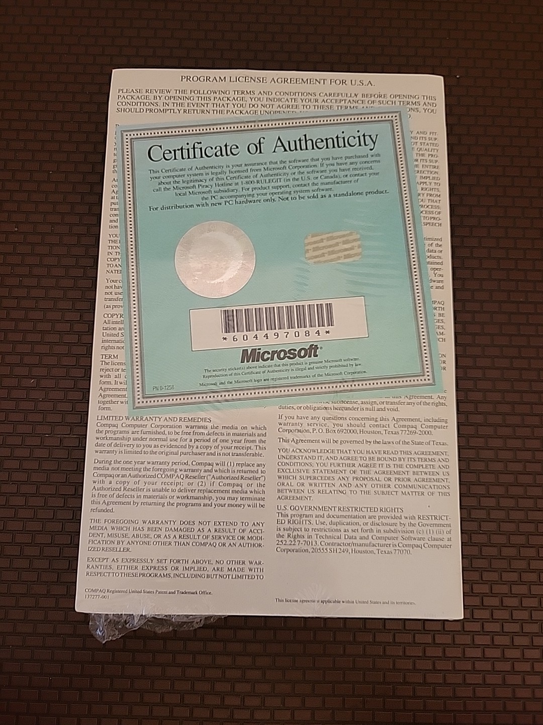 Microsoft MS-DOS 6.2 Operating System Plus Enhanced Tools User’s Guide 1993