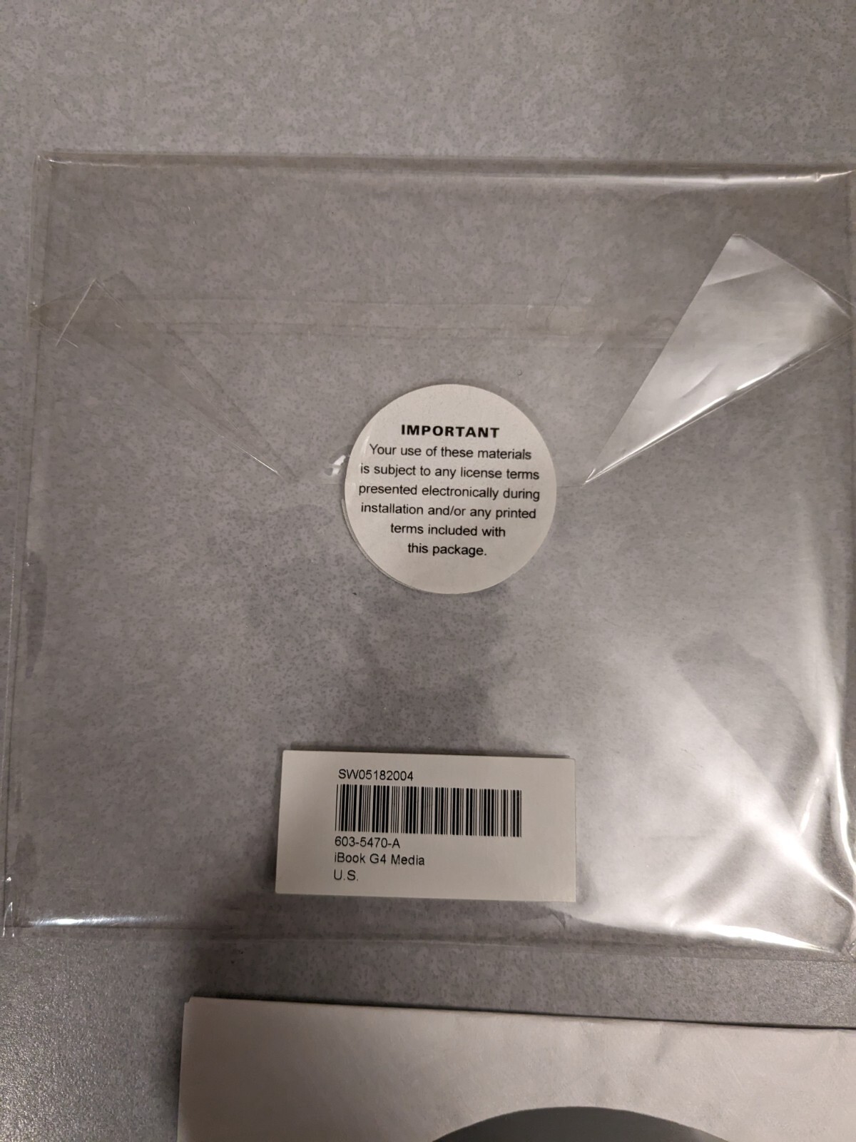 Vintage Apple iBook G4 Install Media DVD Set Rare P/N: 603-5470-A