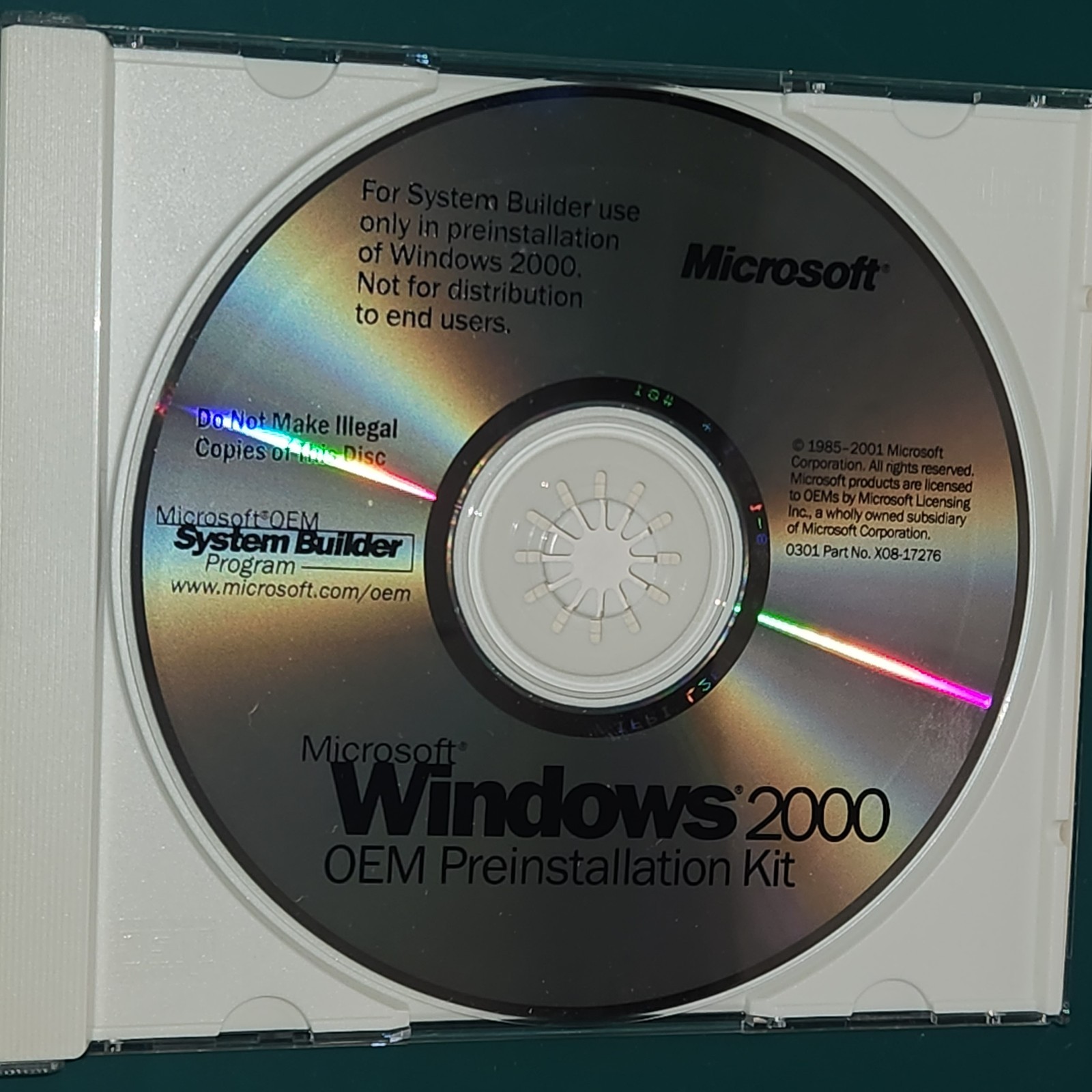 Vintage Rare Microsoft Windows 2000 OPK (OEM Preinstallation Kit) Not Beta VGC