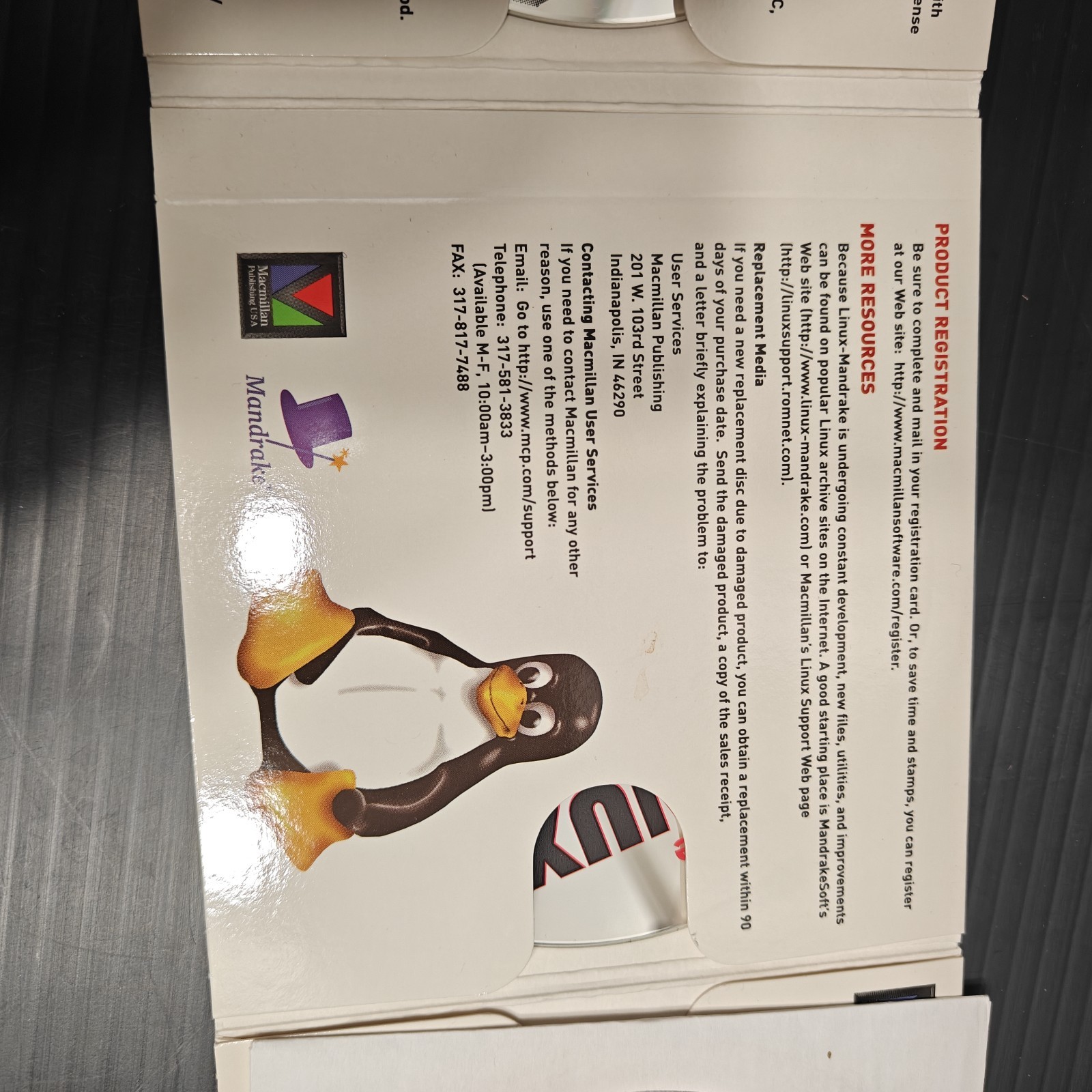 Vintage Mandrake Linux 6.0 Deluxe Operating System 3 CD Set Macmillan 1999