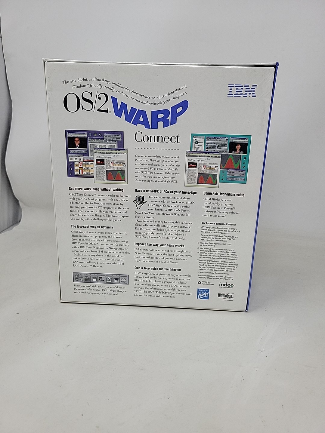 *NEW SEALED* IBM OS/2 Warp Connect Version 3 CD-Rom Vintage Computer Software