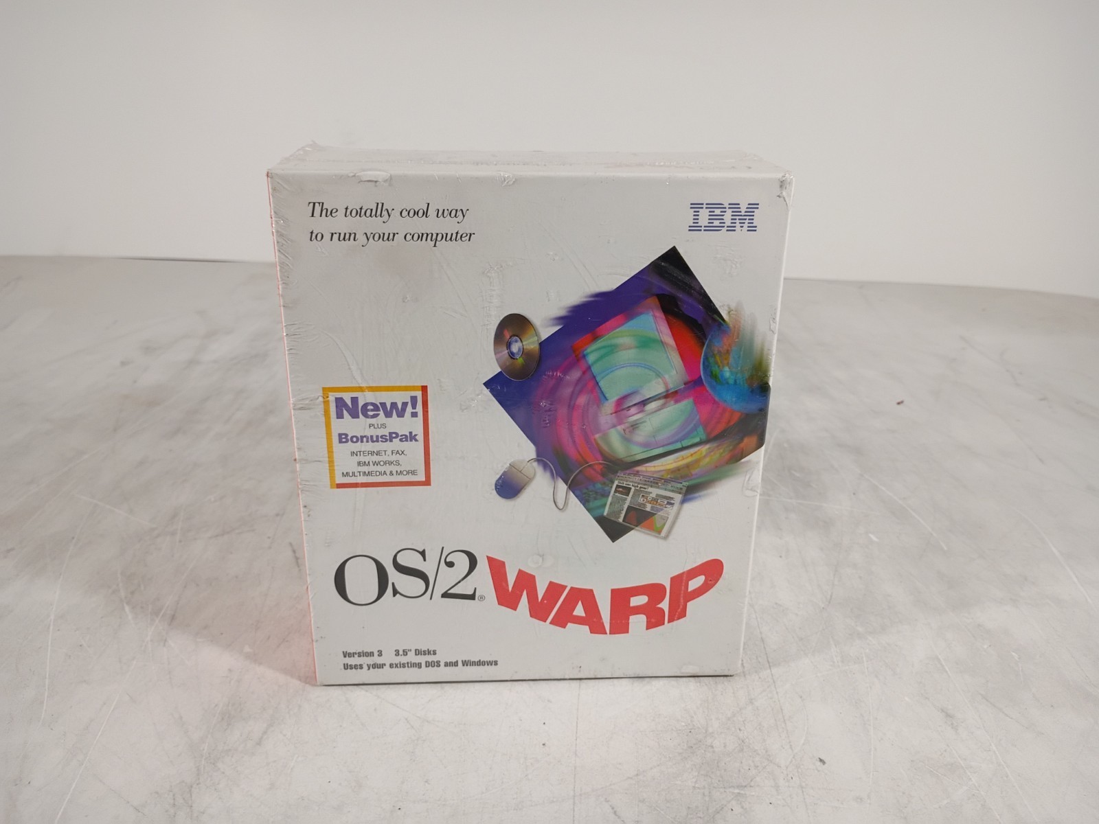 NEW SEALED IBM OS/2 Warp Connect Version 3 CD-Rom Vintage Computer Software